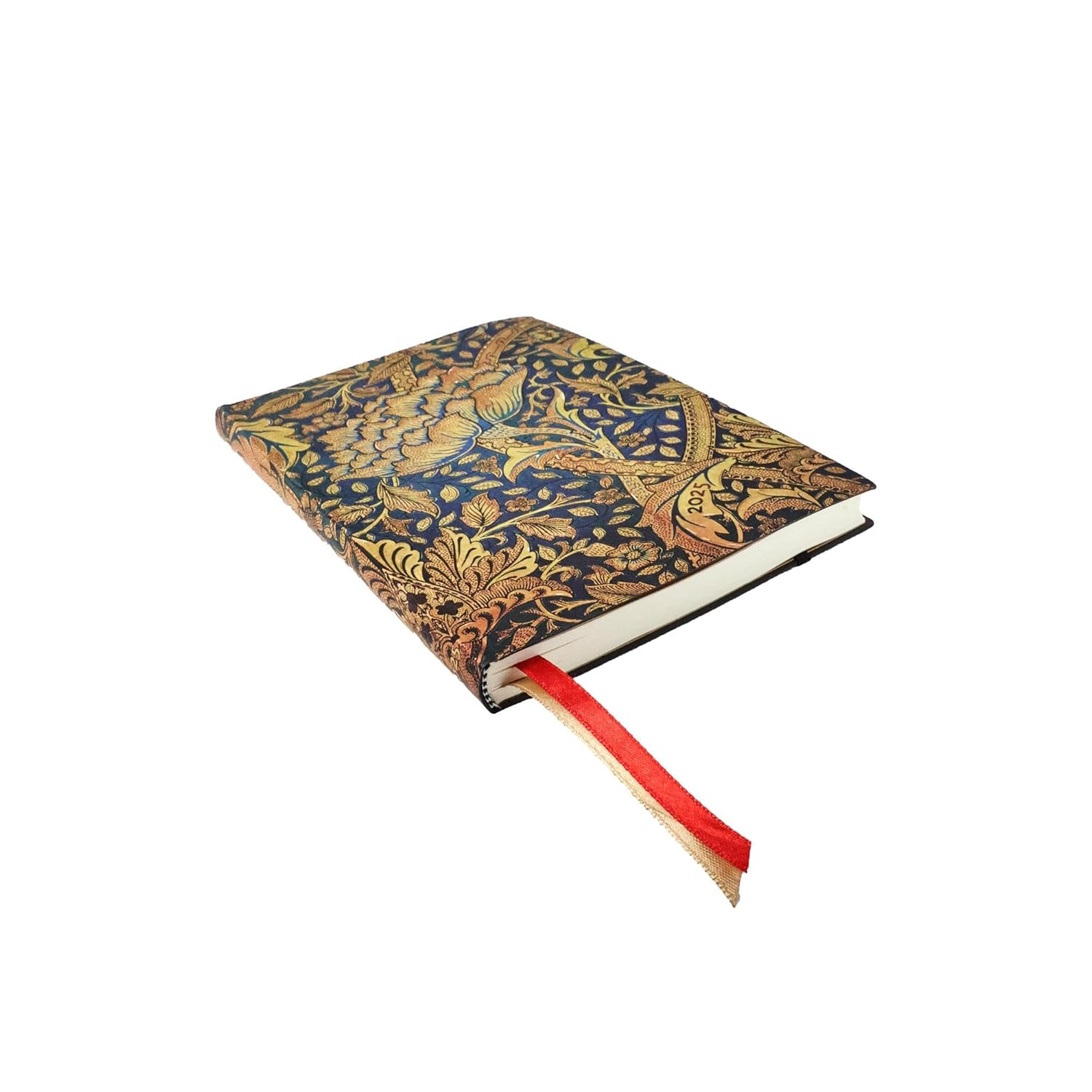 Morris Windrush (William Morris) Midi 12-Month Horizontal Softcover Flexi Dayplanner 2025 (Elastic Band Closure) image number 2