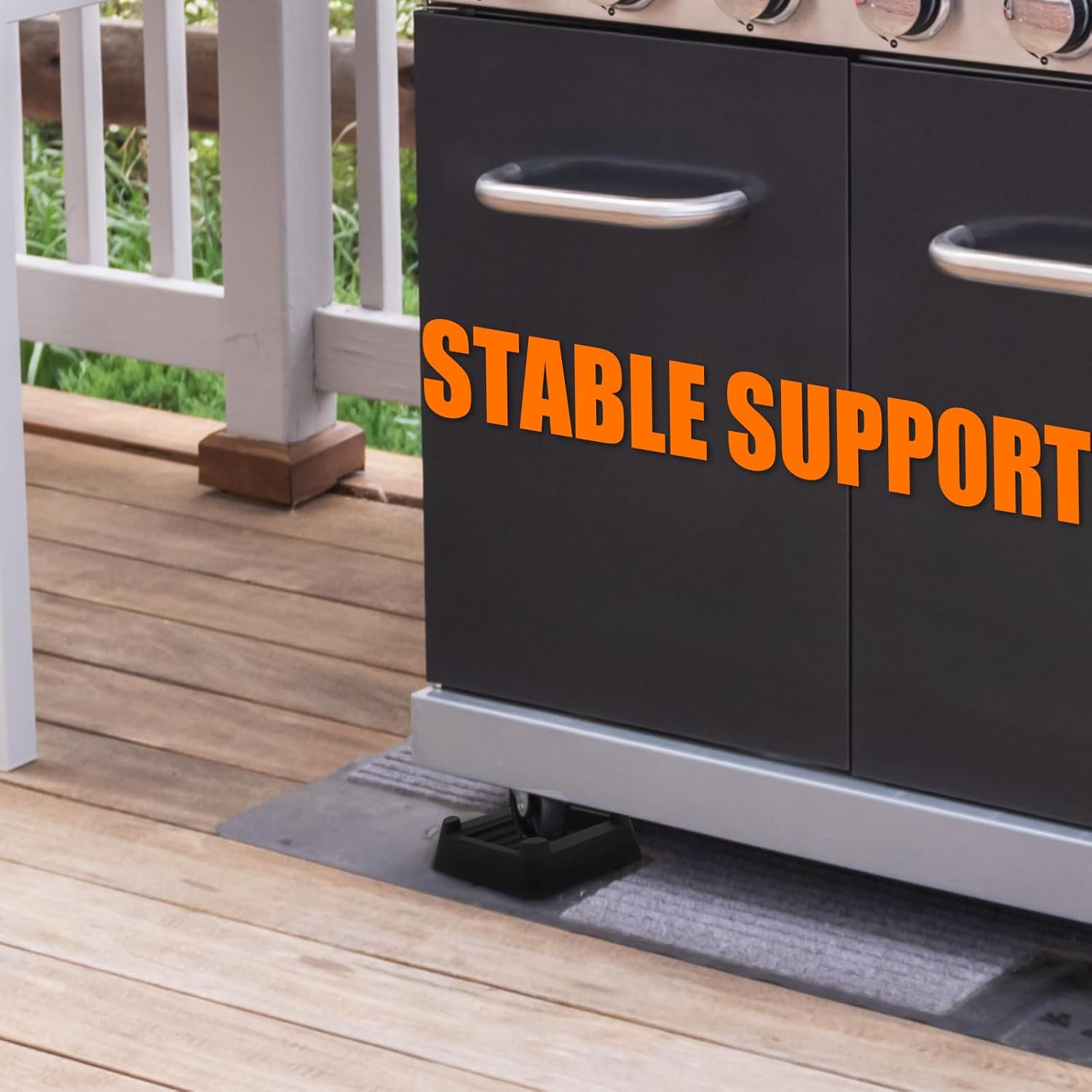 PEUTIER 4Pcs Griddle Leveling Shims Kit for Blackstone, Silicone Grill Levelers for Most Grills Griddle Stand Accessories Keep Grills Level & Stable image number 5