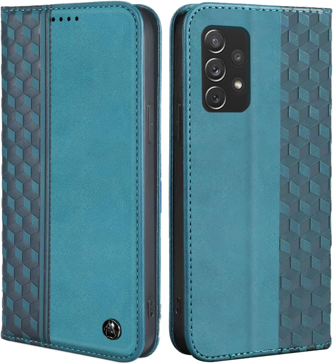Case for Samsung Galaxy A13 4G/A13 5G/M13 5G/A04S/A04, Shockproof PU Leather Flip Folio Cover with Card Slots, Magnetic Wallet Case for Samsung Galaxy A13, Green image number 5