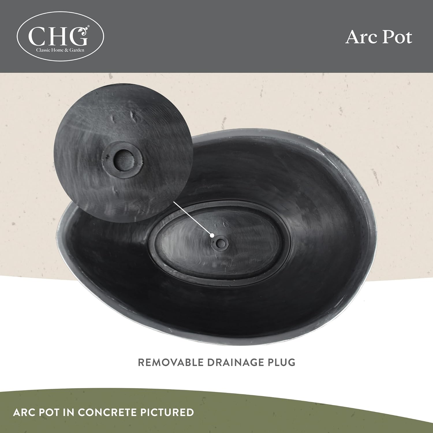 Classic Home and Garden Arc Pot 12" Desert image number 3