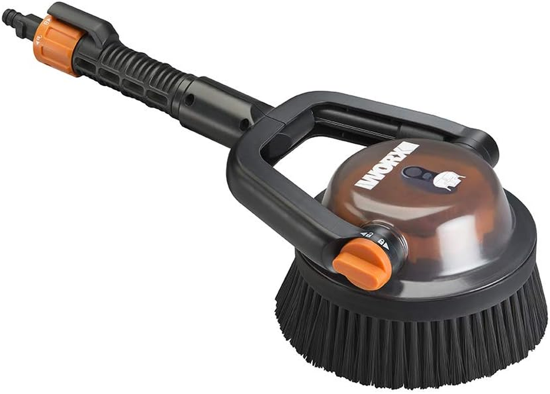 Worx Hydroshot Adjustable Outdoor Power Scrubber, Quick Snap Connection - WA1821 (Hard Bristles)