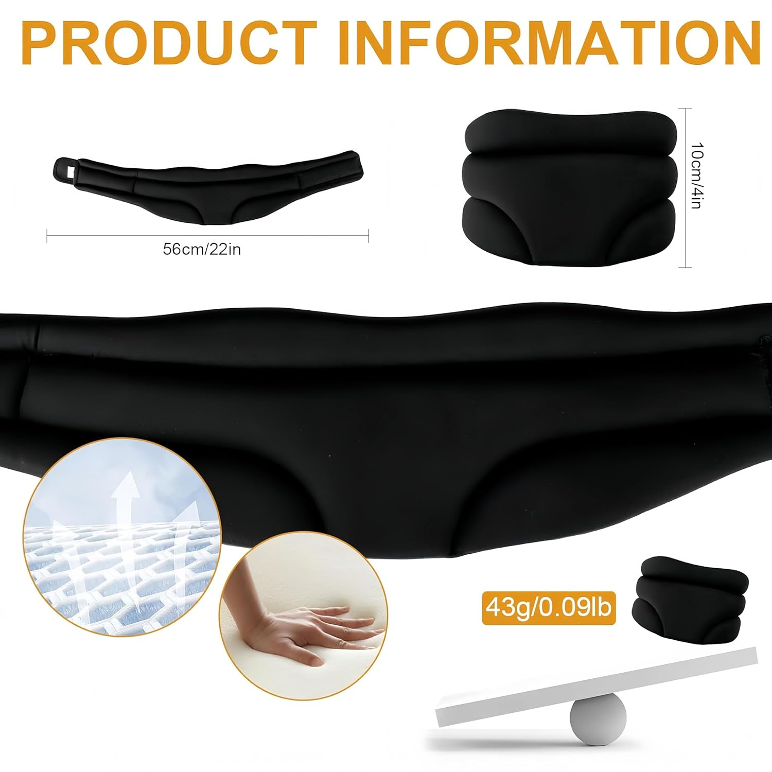 Neck Brace Collars Stretcher Adjustable Neck Support for Snoring Cervical Neck Travel Pillow Sleep Aid image number 3