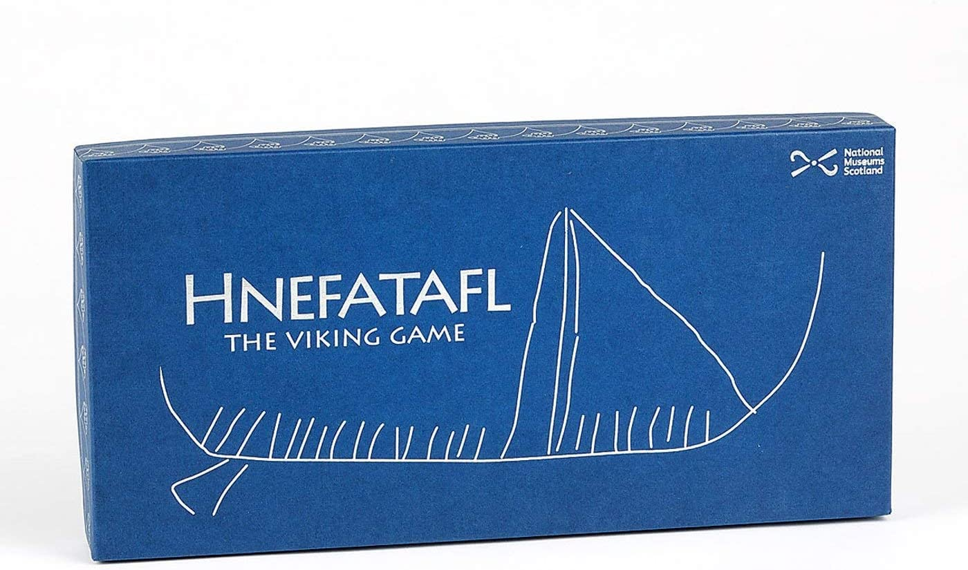 NMS Hnefatafl - the Viking Game - Includes Uniquely Designed Cotton Drawstring Pouch/Bag for Playing Pieces