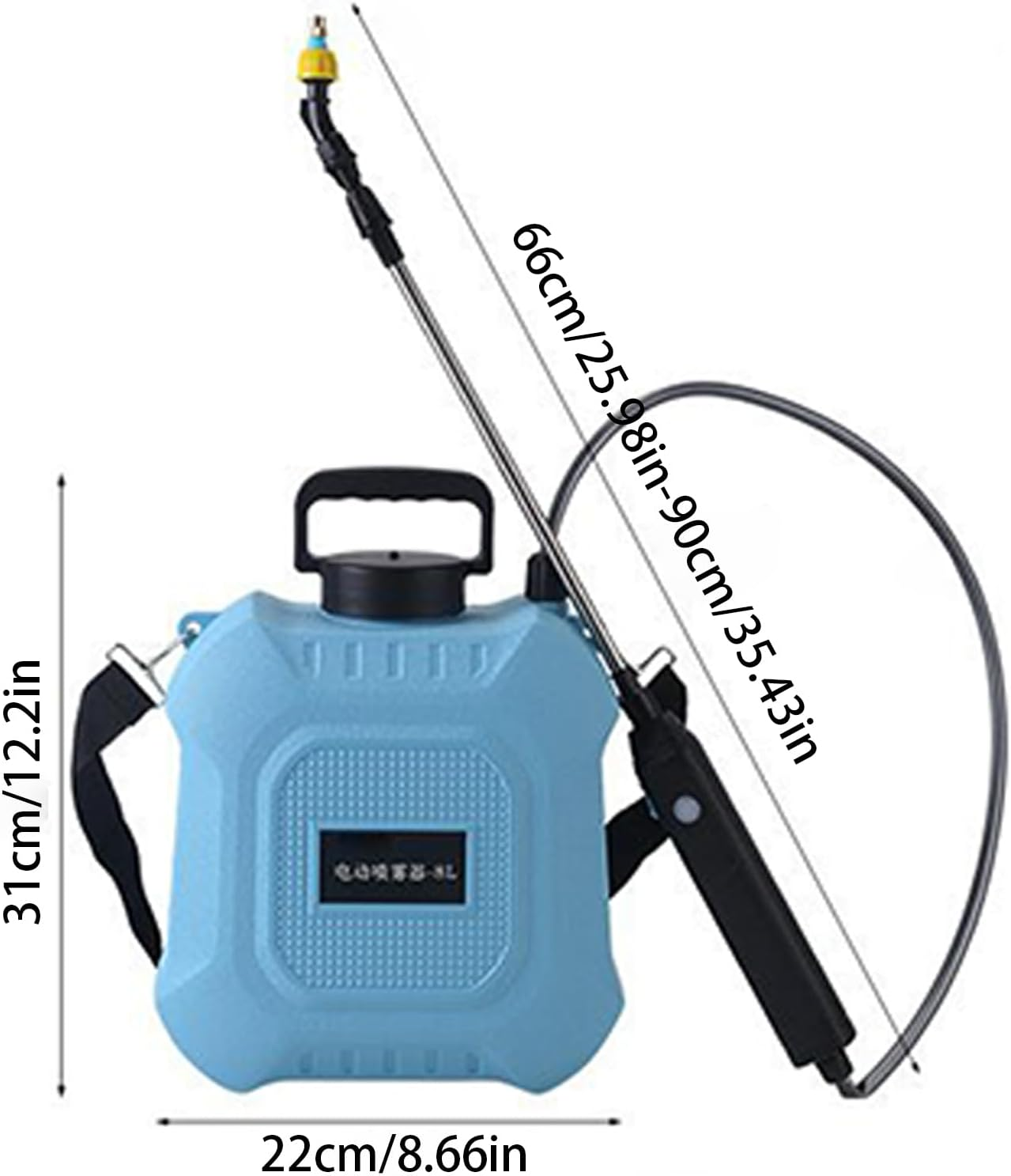 Electric Backpack Sprayer - Type-C Electric Portable Water Sprayer | Home & Gardening Supplies with 3 Nozzles for Farm Home Yard Vegetable Flower Care Indoor Fertilizing Greenhouse Agricultural