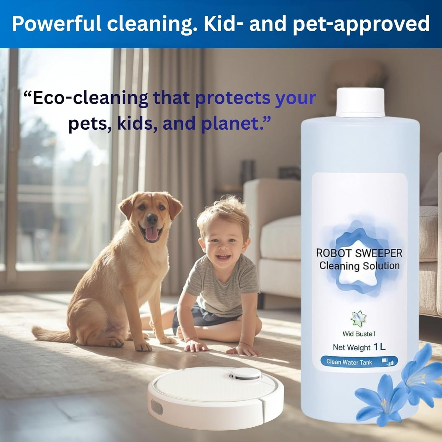 Austecx 1L Surface Cleaner Compatible for ECOVACS Deebot T10/X1/T20/T30 Pro Omni, T10 Turbo/X1 Turbo/X5 X8 Pro Omni, 3 Bottle Set - Premium ECOVACS Cleaning Solution image number 2