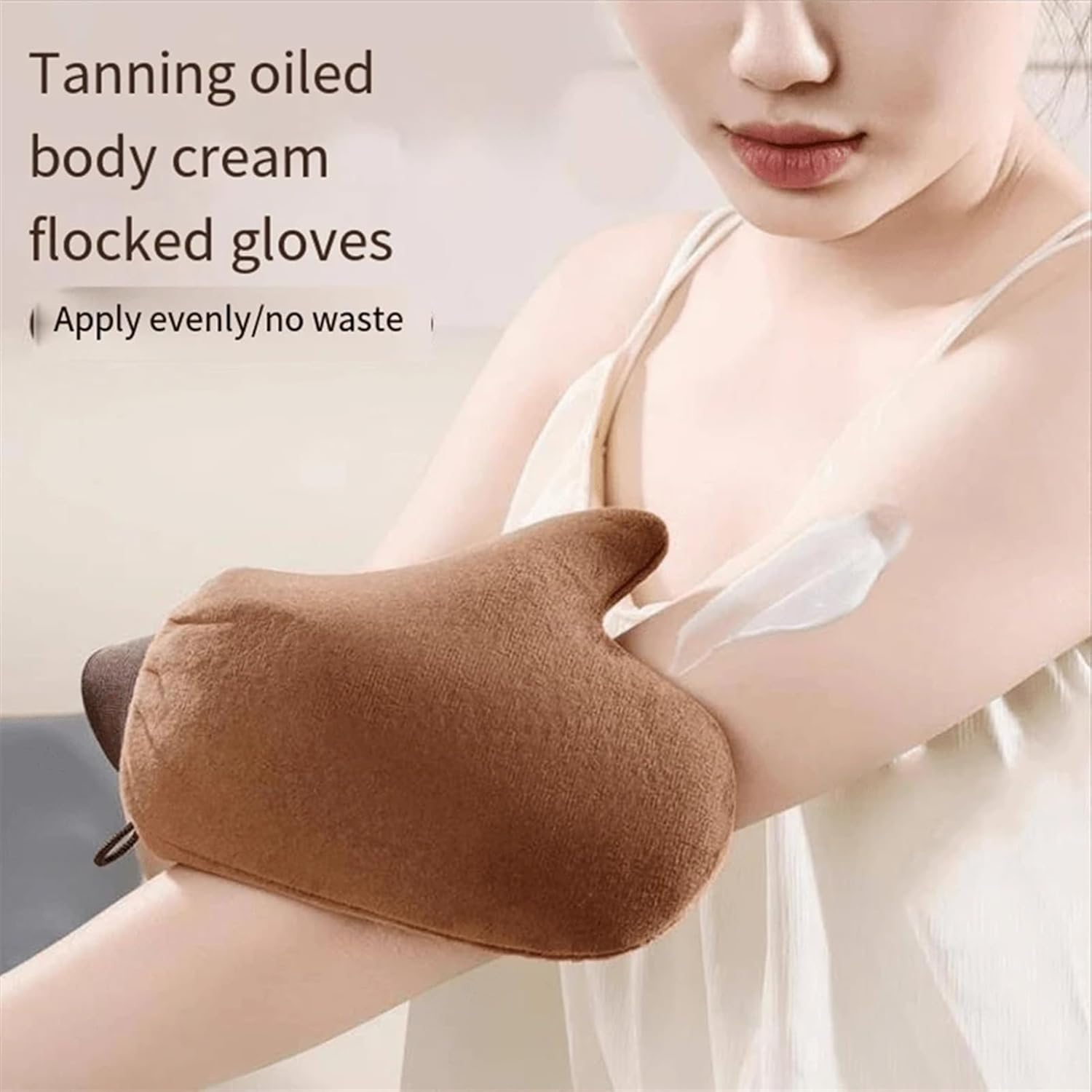 Tanning Glove - Tan Mitt Applicator with Elastic Wrist | Sunless Tanner Spray and Mousse Application Tool for Men Women Beach Camping Picnic Cycling Sports
