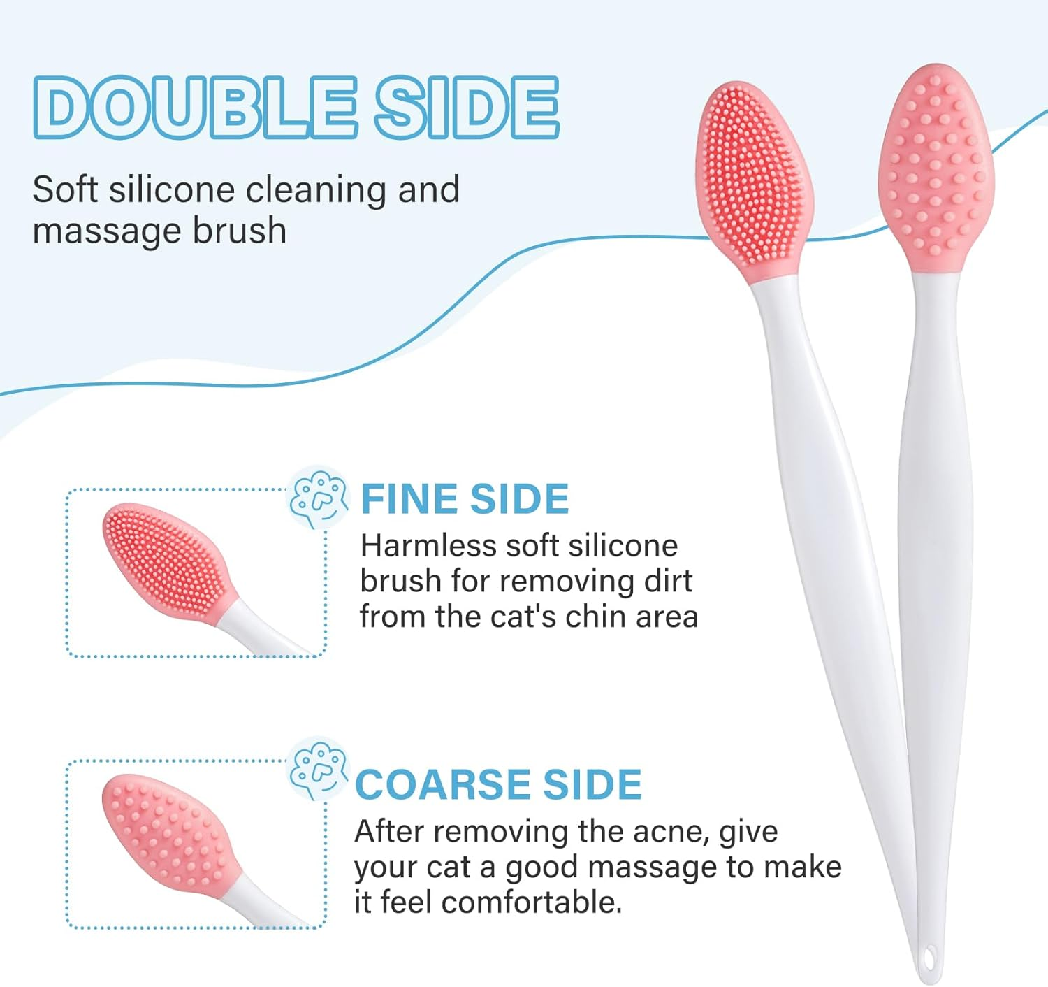 Cat Chin Acne Care Kit - Gently Removes Cat Chin Blackheads, Equipped with Cleansing Brush, Cruelty-Free, Nurtures Cat'S Chin Softness and Freshness, 1.01 Fl. Oz image number 4