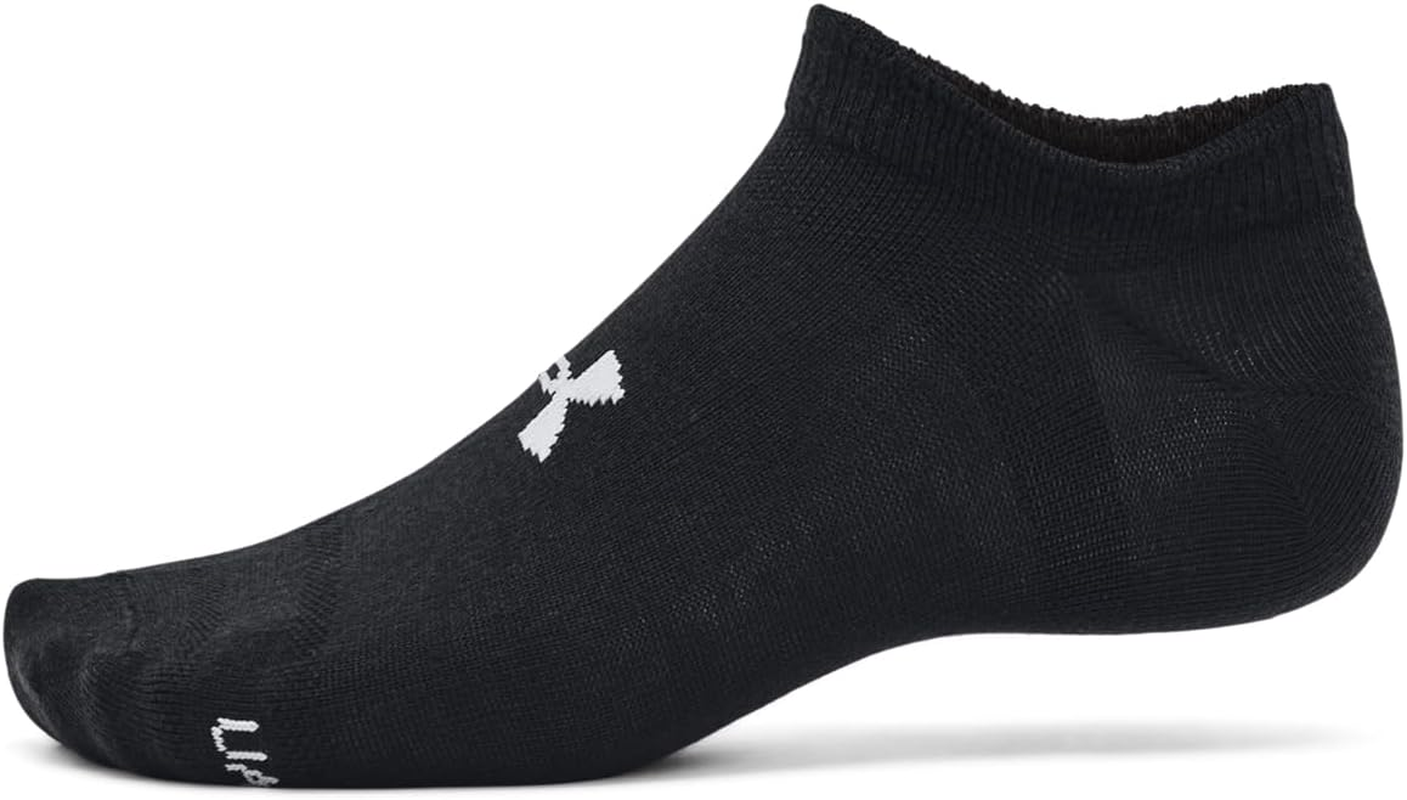 Under Armour Unisex Essential No Show 6Pack Socks