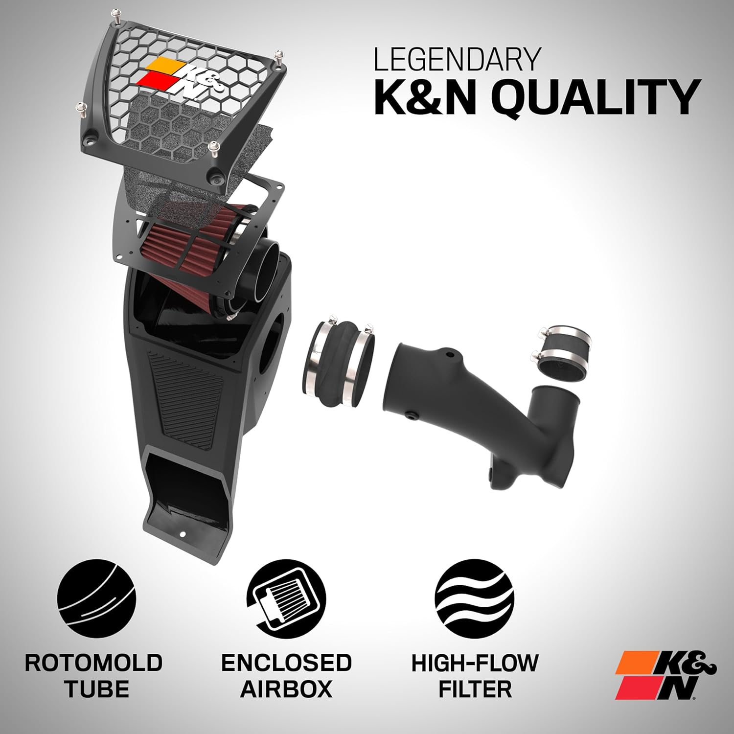 K&N 57S-4521 Performance Air Intake System for 2020 Holden Colorado 2.8L L4 Diesel image number 1