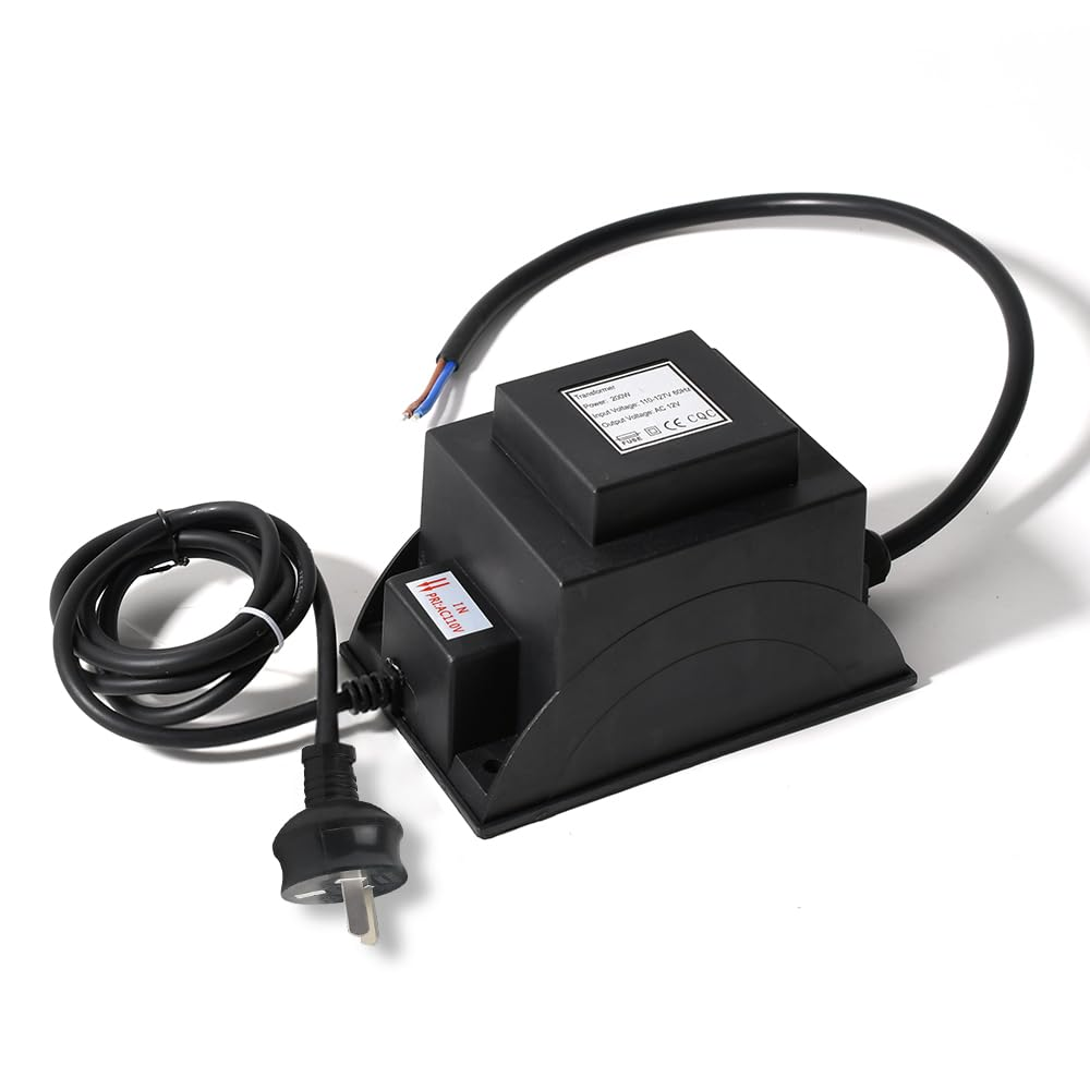 Waterproof 12V AC Transformer 220V AC to 12V AC LED Power Supply, Voltage Converter LED Driver,Adapter for Outdoor Landscape Lighting, Fountain Lights,Underwater Swimming Pool Light (12V 60W) image number 1