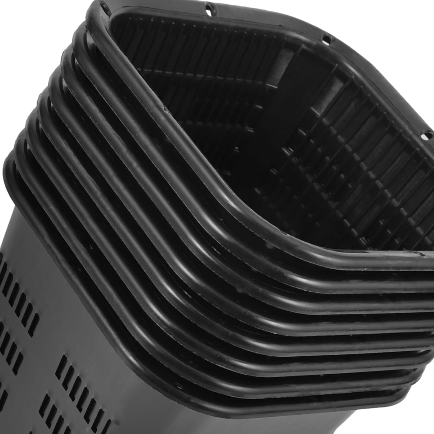 BIUDECO 8Pcs Hydroponic Net Pots with Slotted Mesh Design Reusable Plastic Planter Baskets for Vegetables and Plants Root Aeration and Nutrient Penetration Gardening Cups image number 5