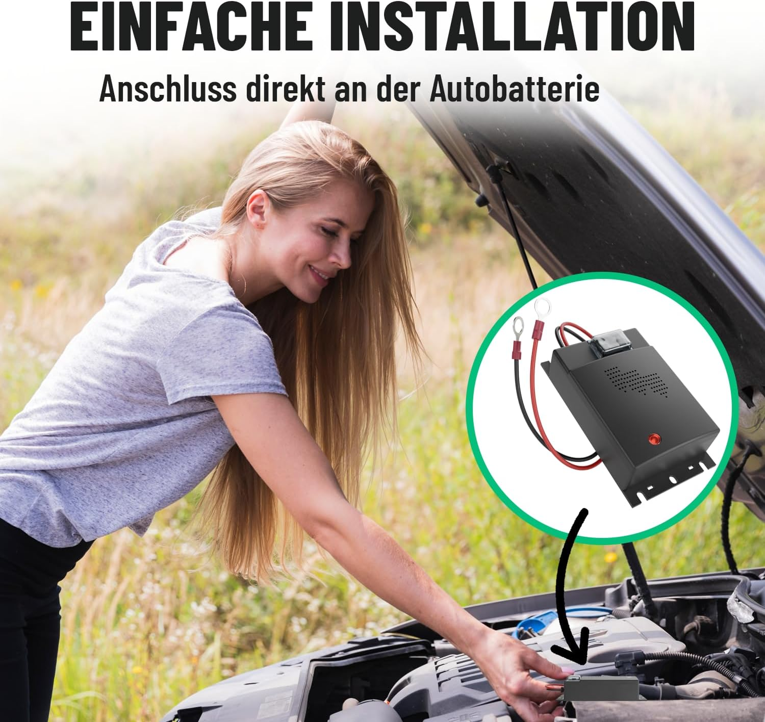 Greate. 3 X Marten Deterrent Car with 12 V Battery Connection &ndash; Marten Deterrent Car for Engine Compartment &ndash; Mader Repellent, Marten Protection for Car, Marten Repellent Car, Marten Ultrasound image number 5