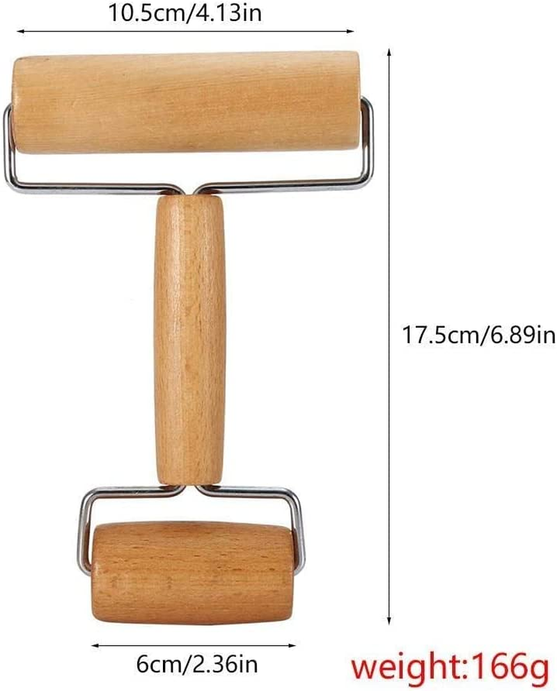 Smooth Rolling Pin - Pastry and Pizza Double Dough Baker Roller Metal Kitchen Utensils Ideal for Baking Dough, Pizza, Pie, Pastries, Pasta and Cookies