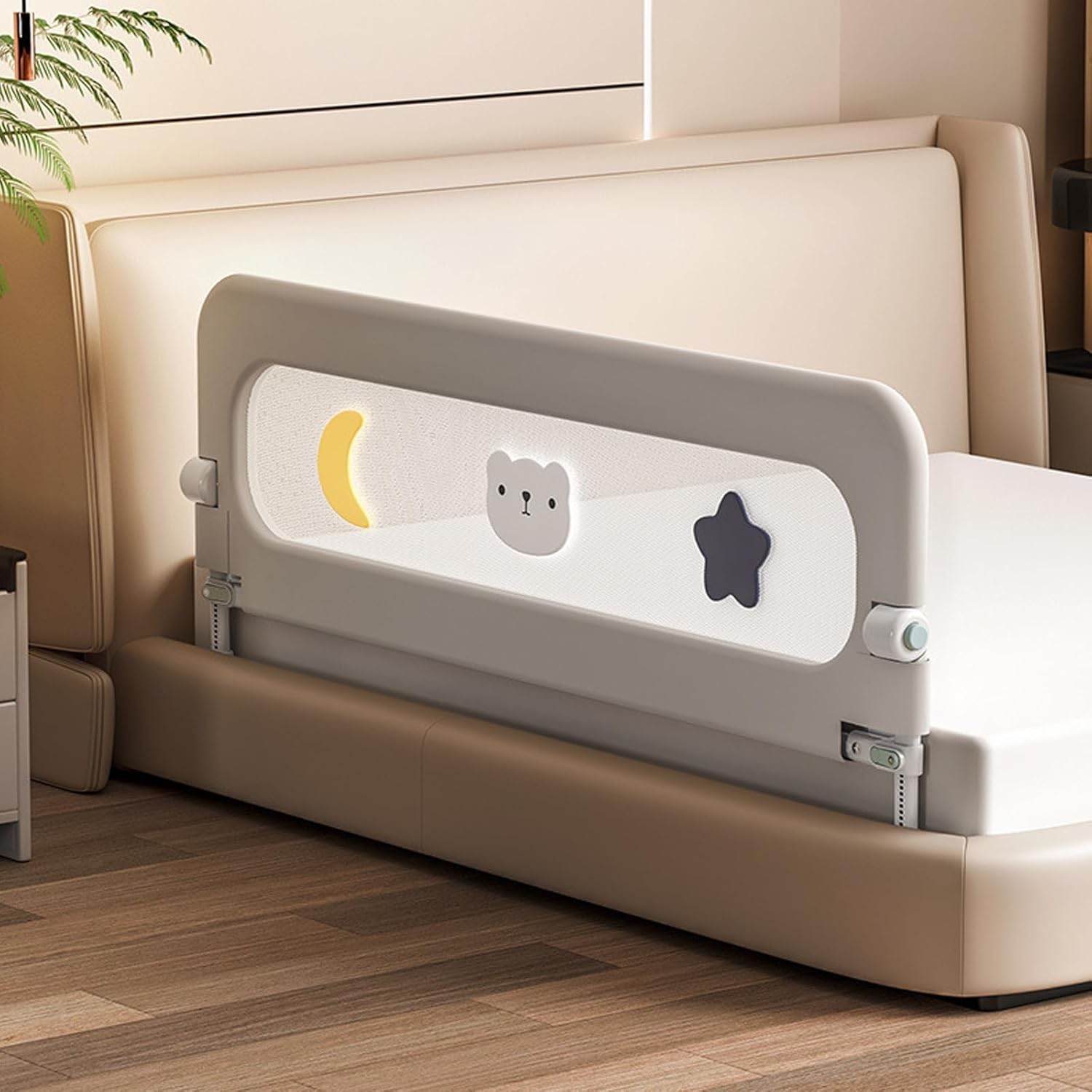 U Type Toddler Bed Rails, Folding Baby Bed Guard for Kids, Adjustable, Safety, Convenient Bed Rails, Guard Rail for Twin image number 1