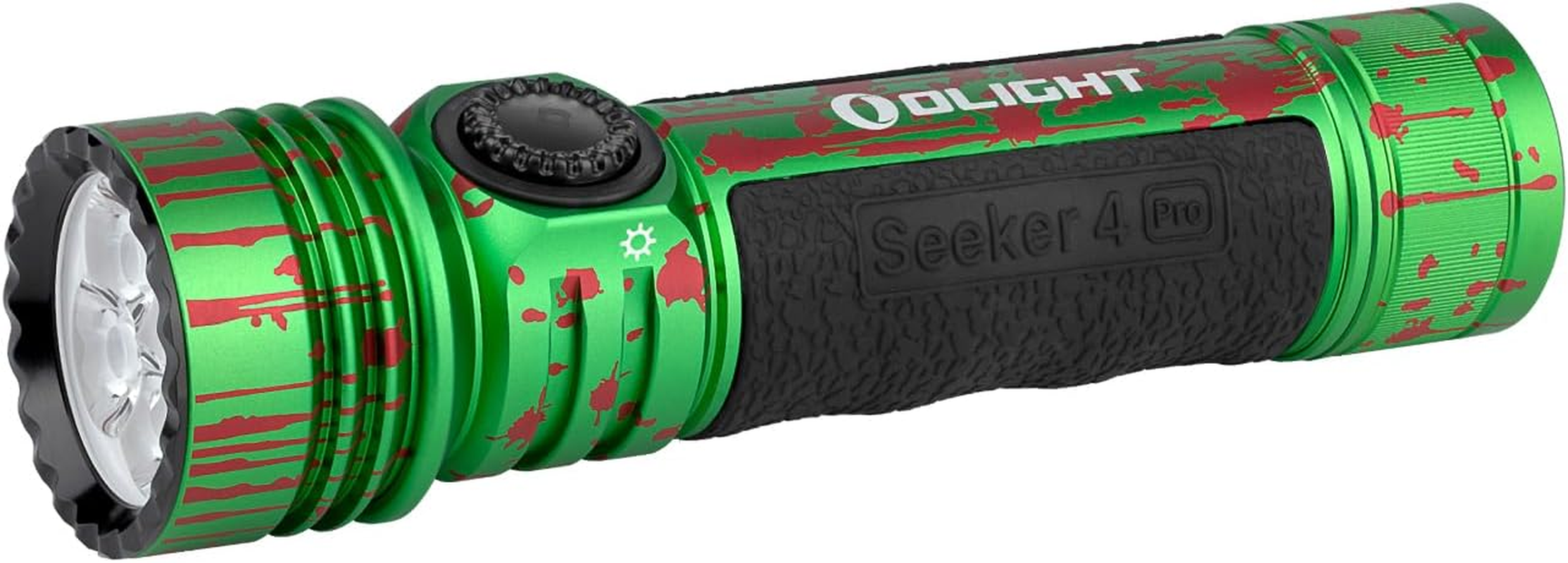 Ollght Seeker 4 Pro LED Torch with Holster, 4600 Lumens and 260 M Light Range, USB-C Rechargeable Lamp, 15 Days, Battery Life, Handheld Lamp for Everyday Use, Outdoor (Zombie Green)