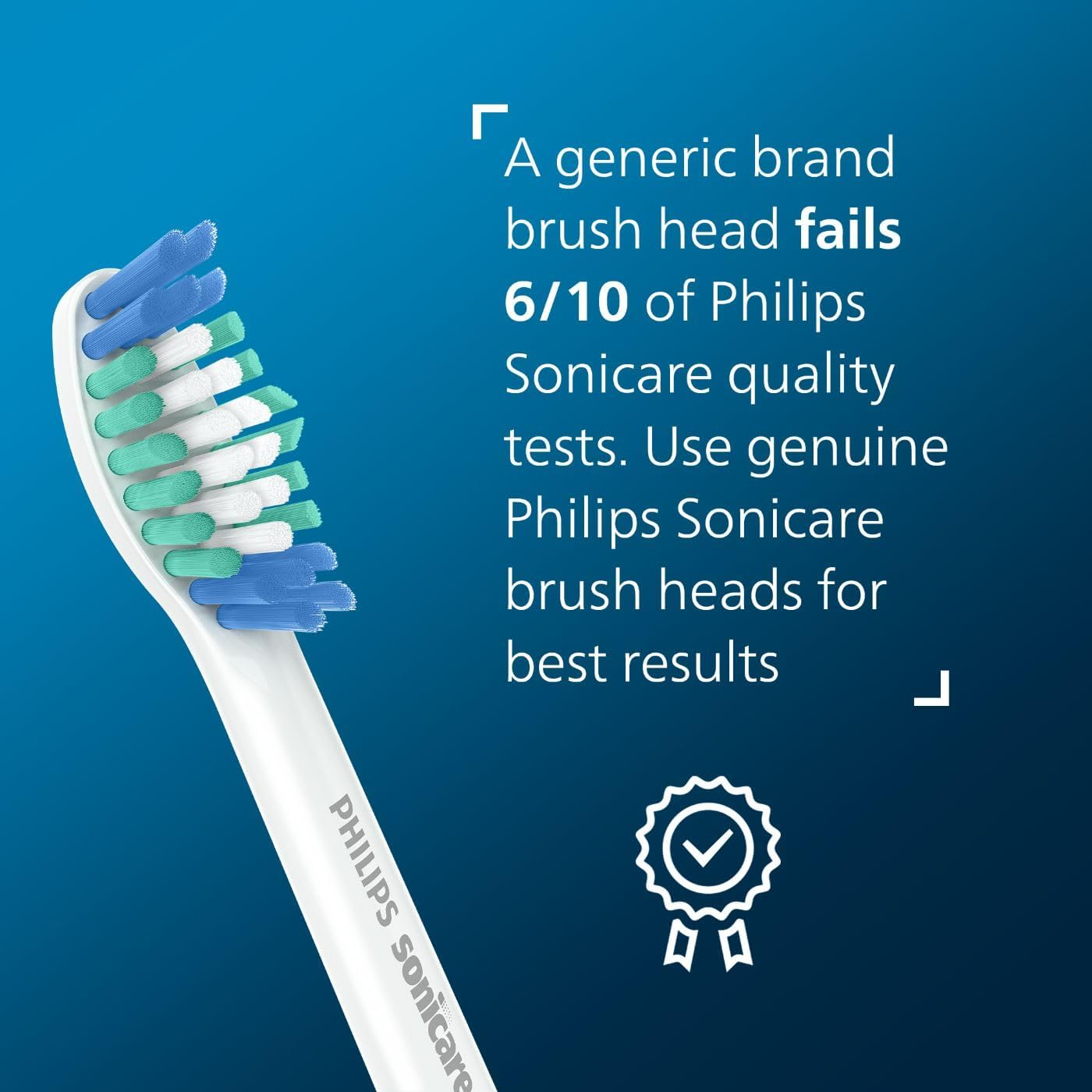 Philips Sonicare Genuine Simply Clean Replacement Toothbrush Heads, HX6012/04, 2-Pk image number 4
