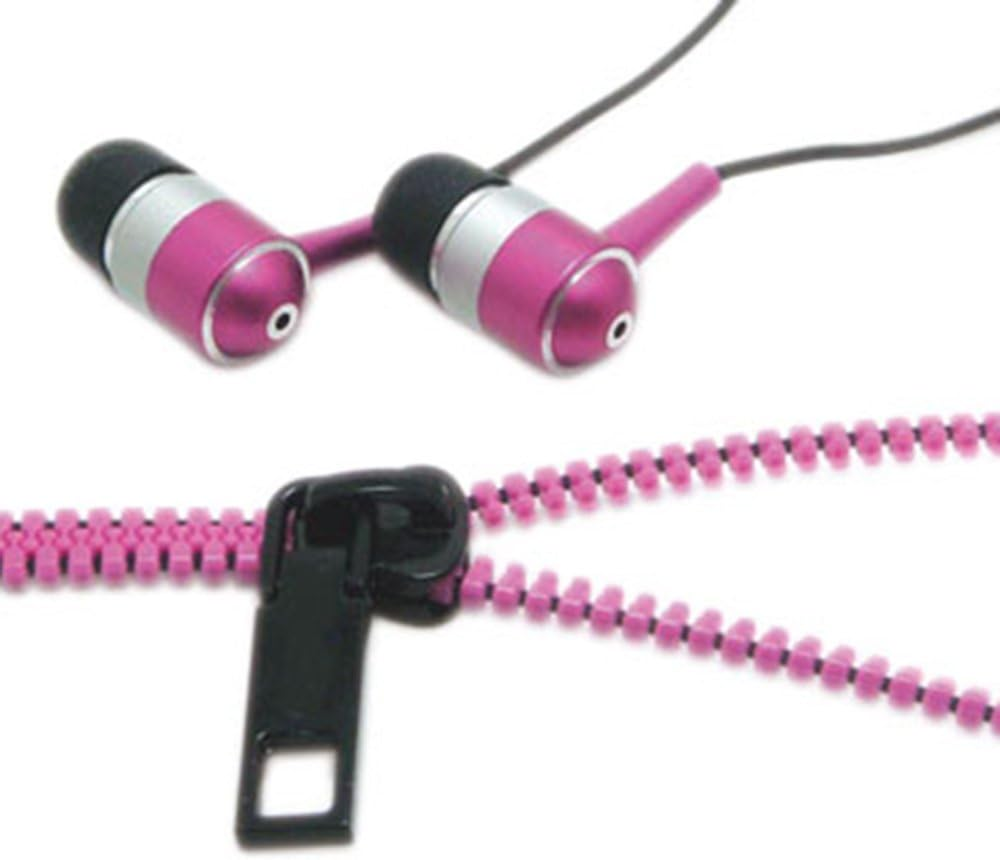 Mars Zipper Earphones Pink image number 1