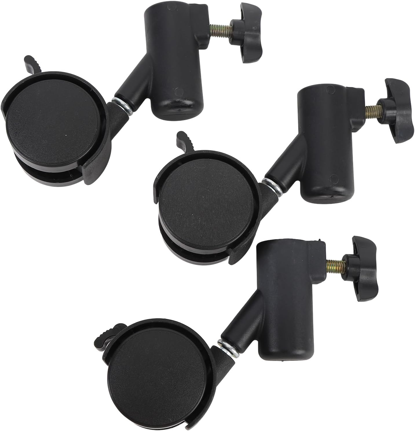 3 Pieces Light Stand Wheels, 16Mm 360&deg; Tripod Swivel Castors, Light Stand with Brake, Tripod Swivel Castors for Live Photography