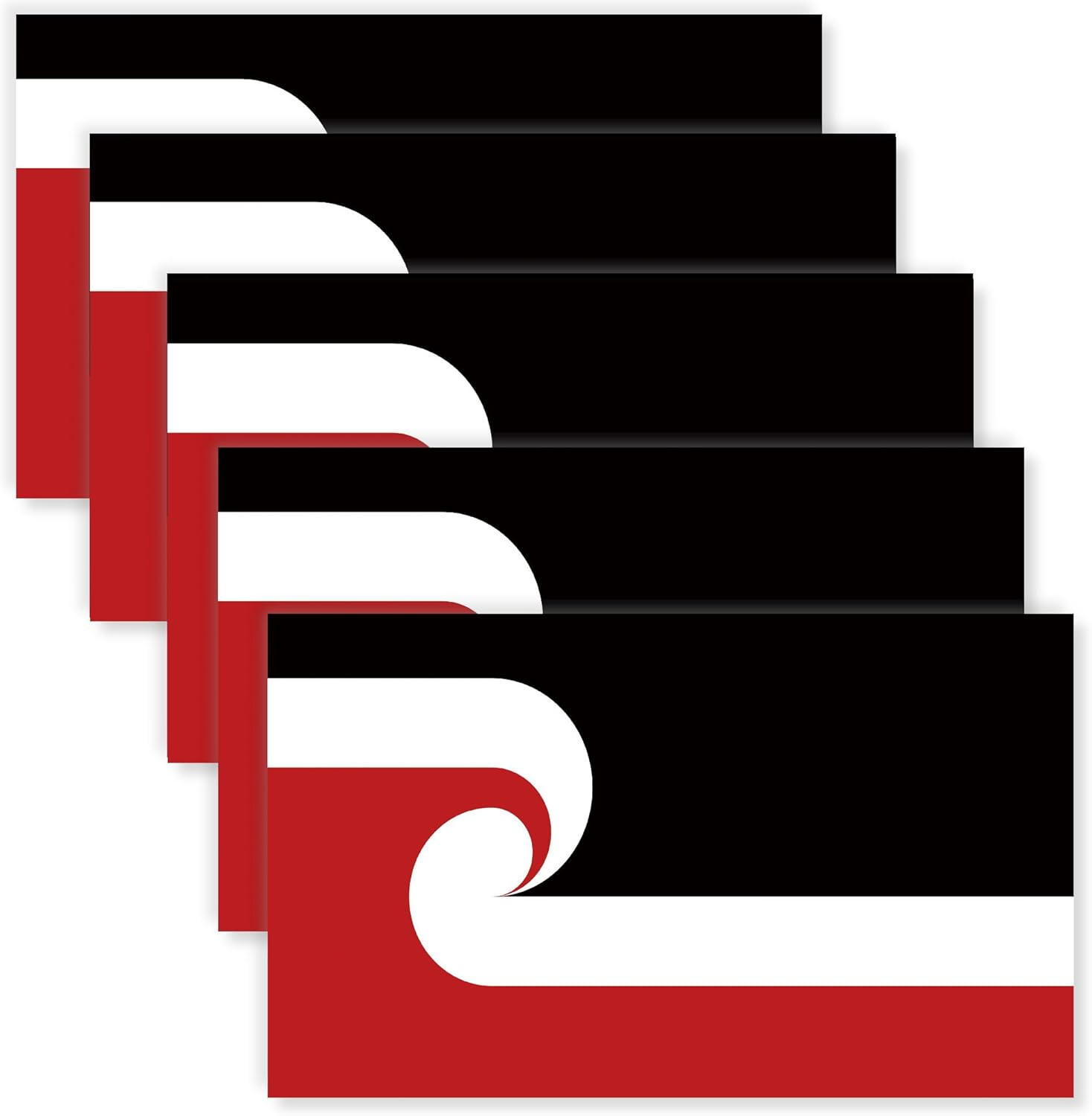 5 PCS Maori Flag Sticker,Maori Banner Decal for Car Bumper Window Laptop image number 1