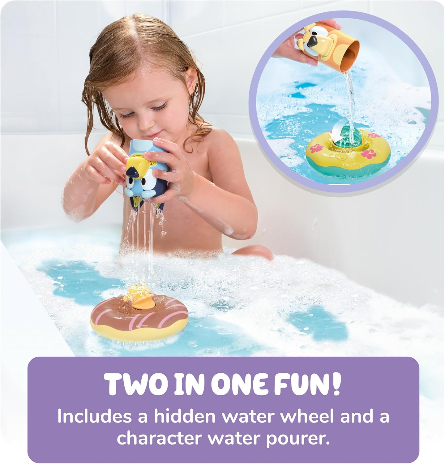 TOMY Toomies Bluey Bath Floats Toy (Pack of 2) image number 5