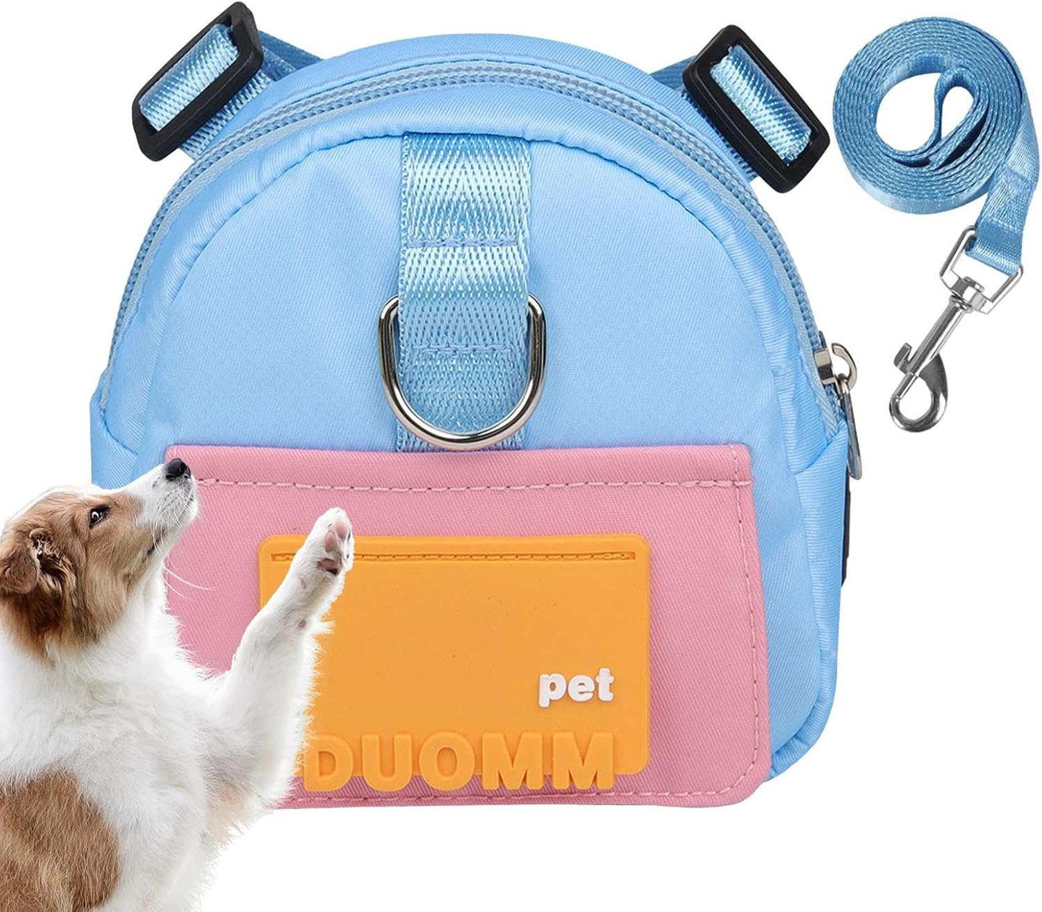 Dog Saddle Bag Backpack,Treat Pouch Carrier Pet Harness | Dog Saddle Backpack Harness for Dogs to Wear, Comfortable for Travel, Running, Camping image number 2