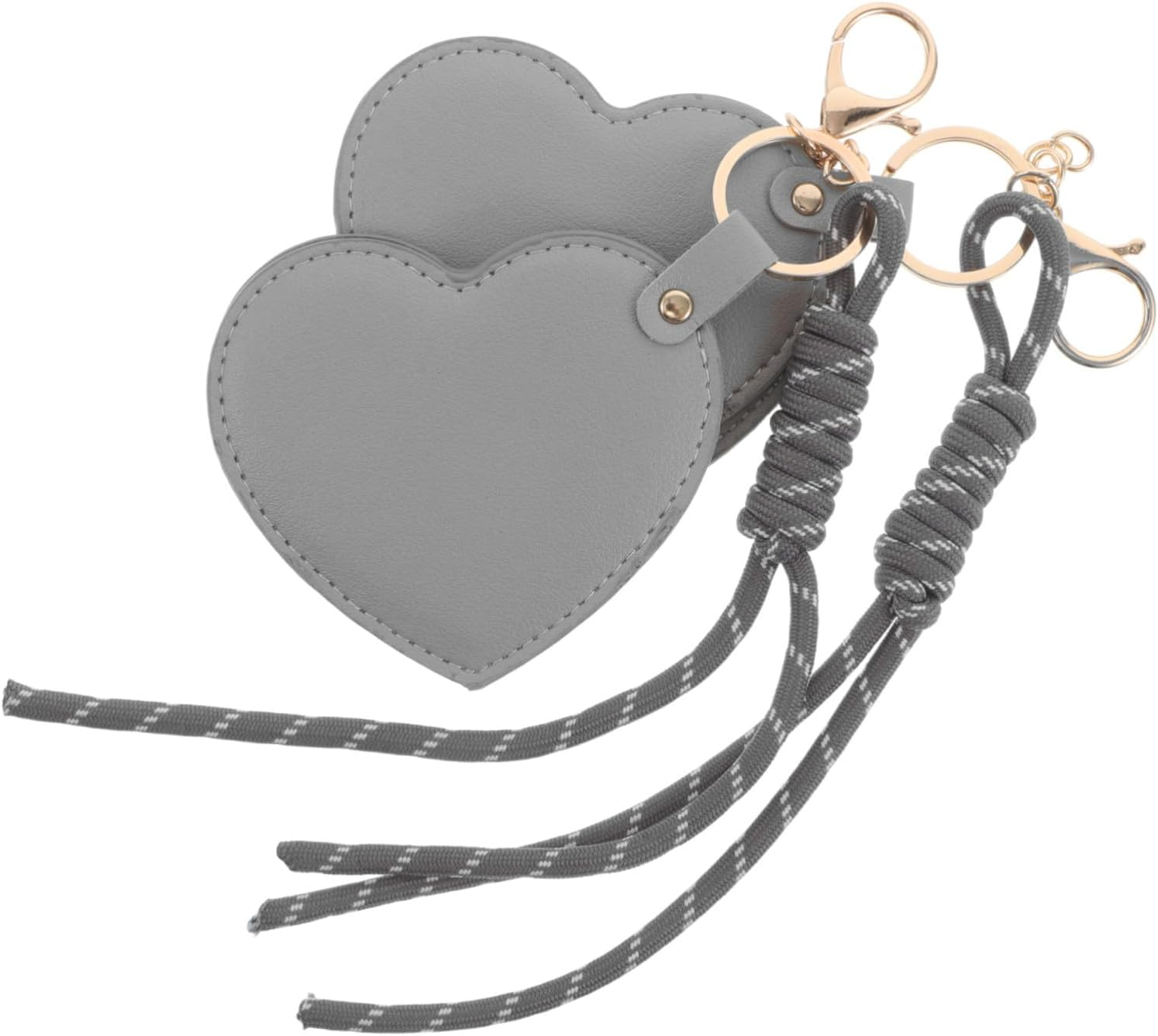 Baluue 2Pcs Rotating Makeup Mirror Compact Heart Design for Travel and Daily Use Stylish Vintage Handheld Mirror Fits Easily in Pockets Bags and Handbags