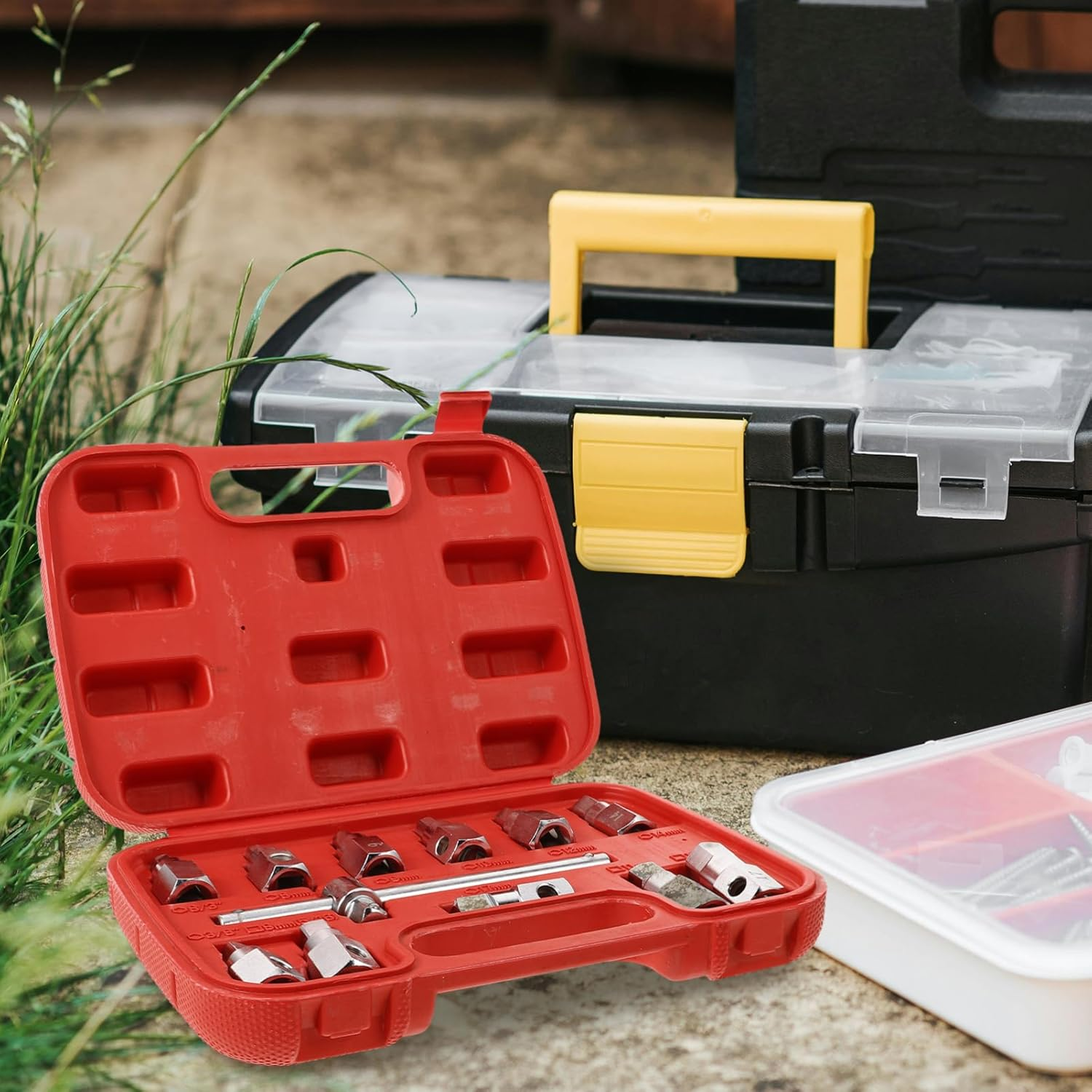 COOLHIYA 1Set Oil Drain Socket Tool Kit for Automotive Repair Lightweight Versatile Socket Efficient Oil Drainage image number 6