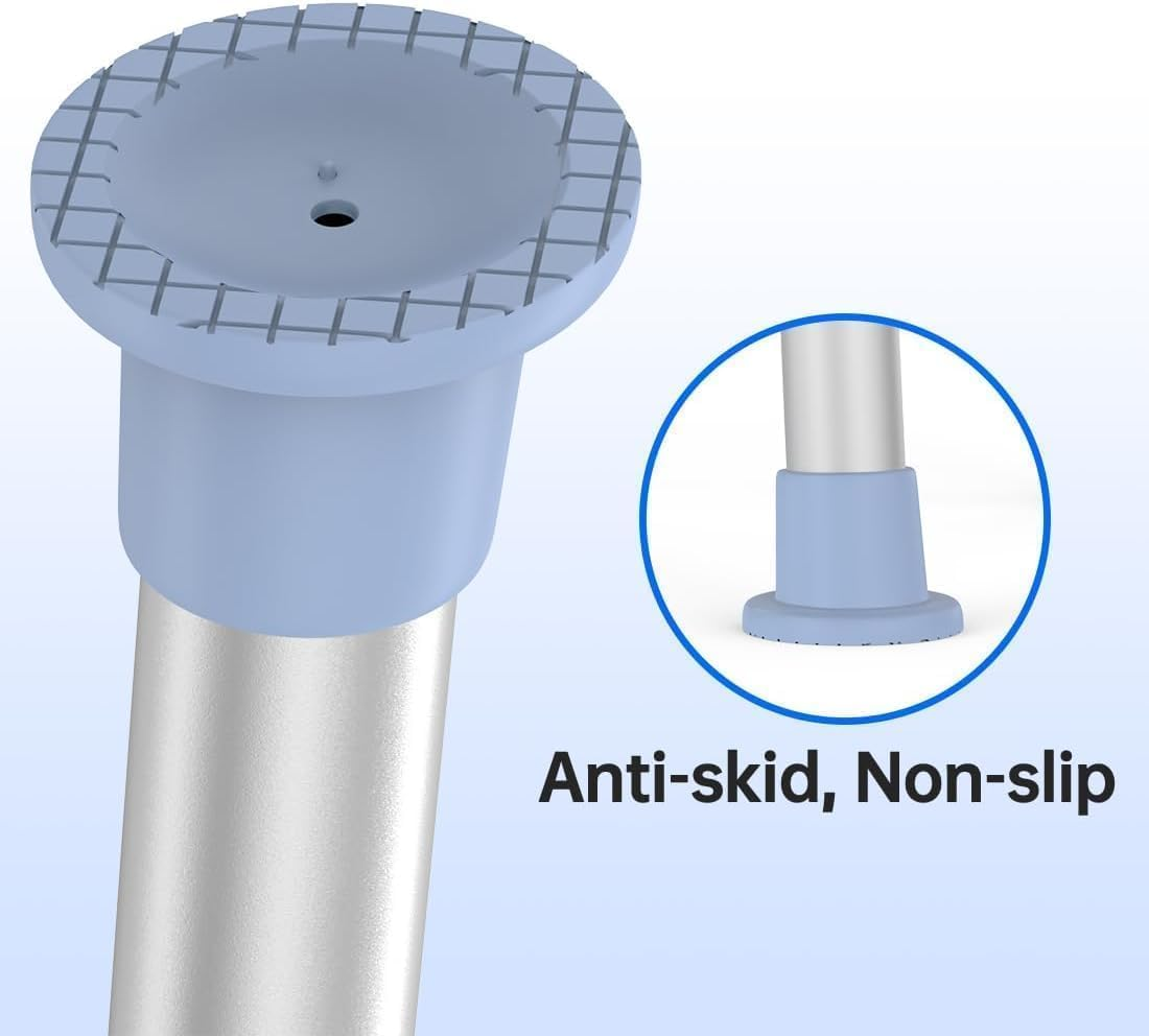 Home Office Shower Chair with Arms Medical Shower Chair Bathroom Transfer Tub Stool for Elderly with Adjustable Seat Anti-Slip Rubber Tips 6 Different Heights Levels Capacity 130Kg White image number 4