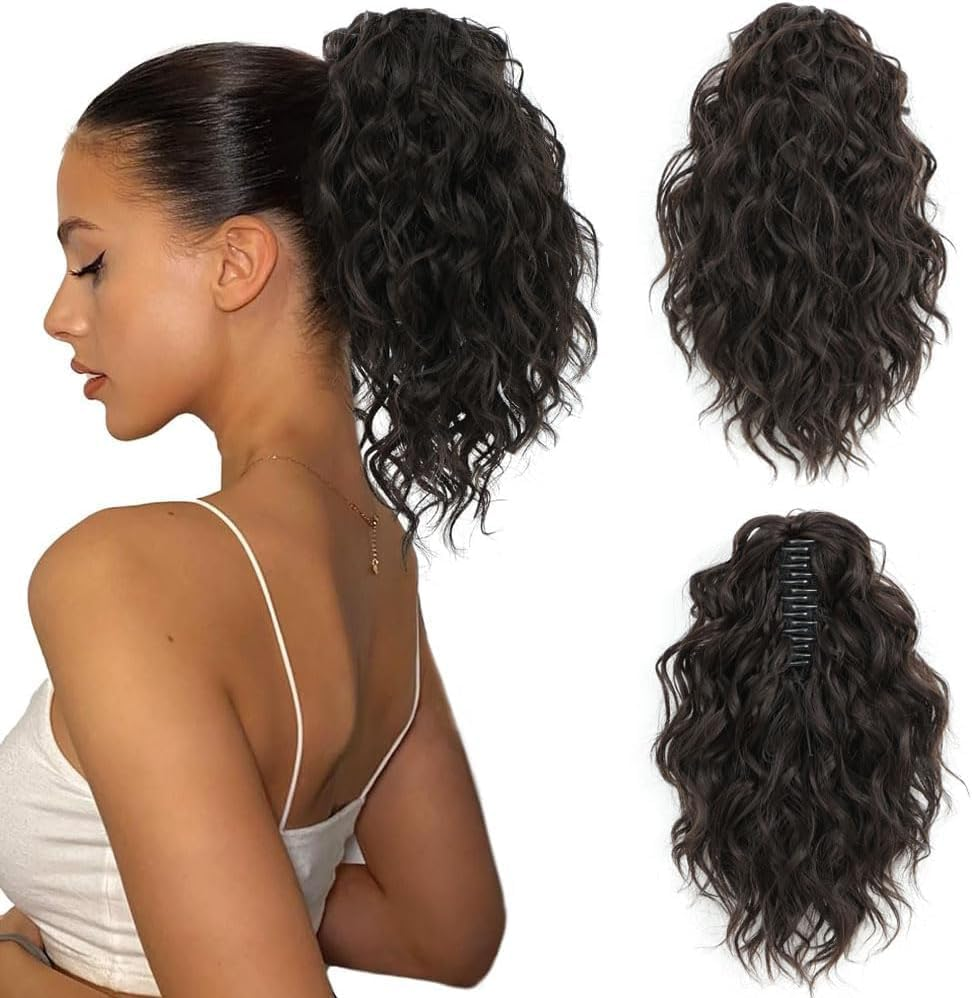 Fine plus 30.48 Cm Claw Clip Ponytail Extension