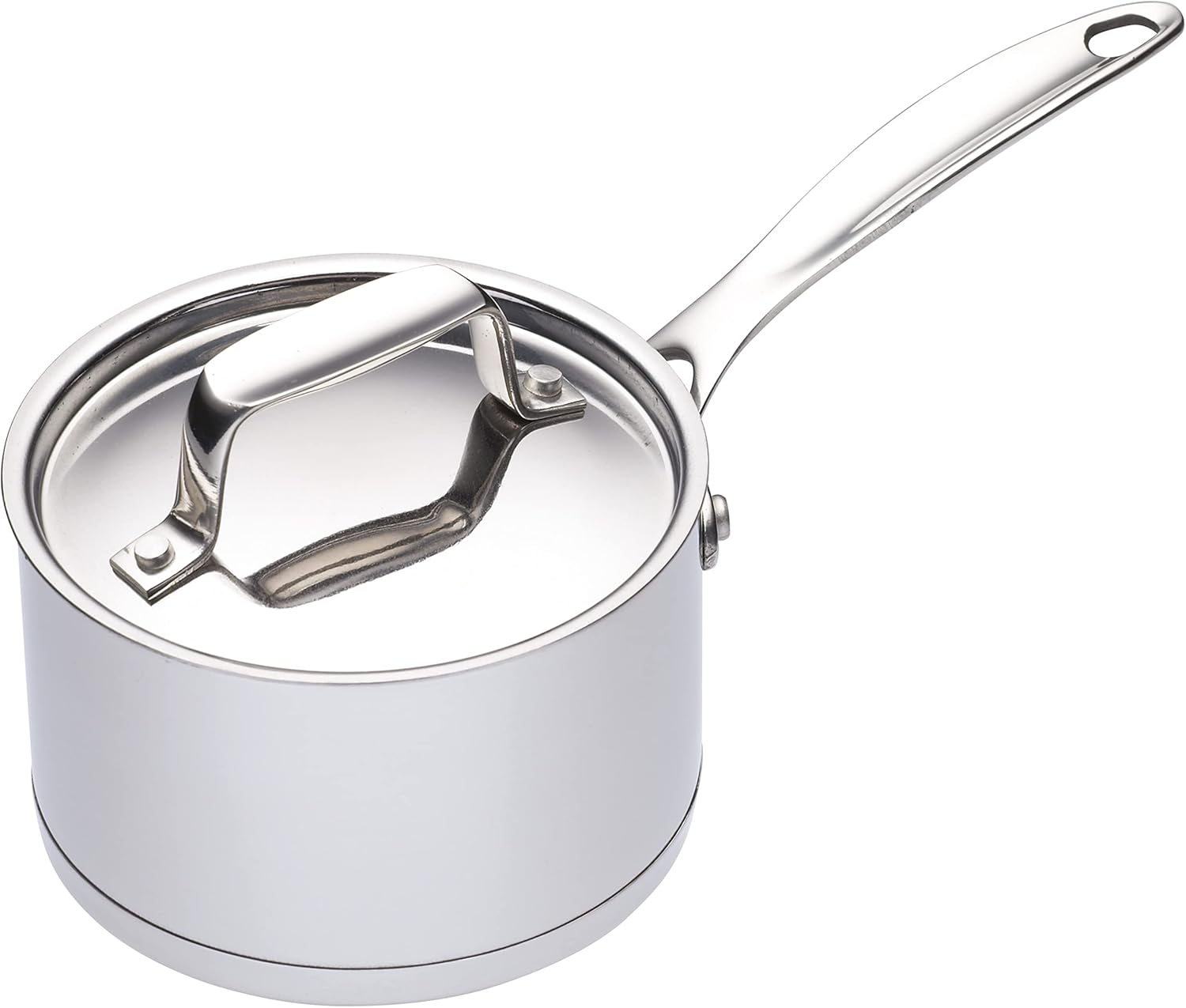 Masterclass Induction-Safe Stainless Steel Mini Saucepan, 8.5 Cm (3.5"), Silver image number 4