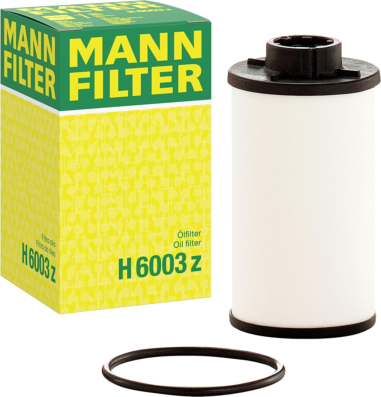 MANN-FILTER H 6003 Z Hydraulic Transmission Filter - CARS + TRANSPORTERS, Black image number 1