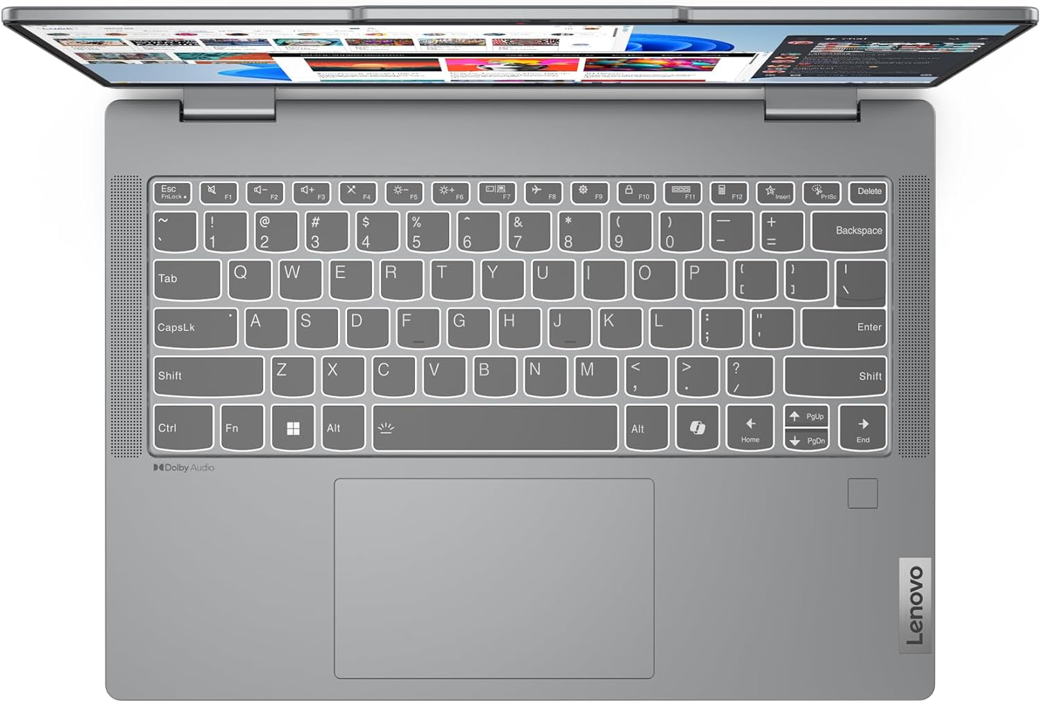 Lenovo Ideapad 5 2-In-1 Notebook 14IRH9 14" WUXGA OLED Touch Display Intel Core I7-13620H 16GB 512GB SSD Digital Pen Win11H Luna Grey image number 6