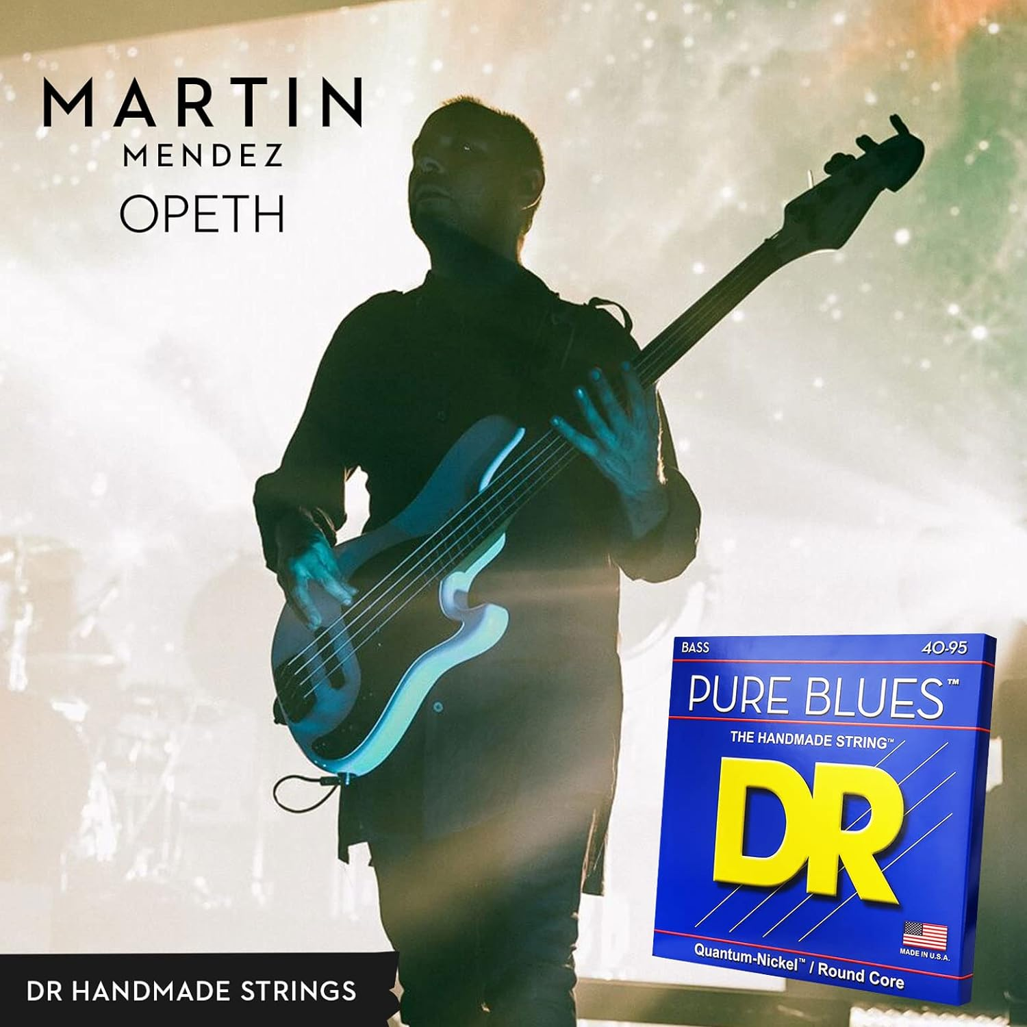 DR PB-45 Strings PURE BLUES&trade; - Quantum Nickel&trade; Bass Strings: Medium 45-105, Silver image number 3