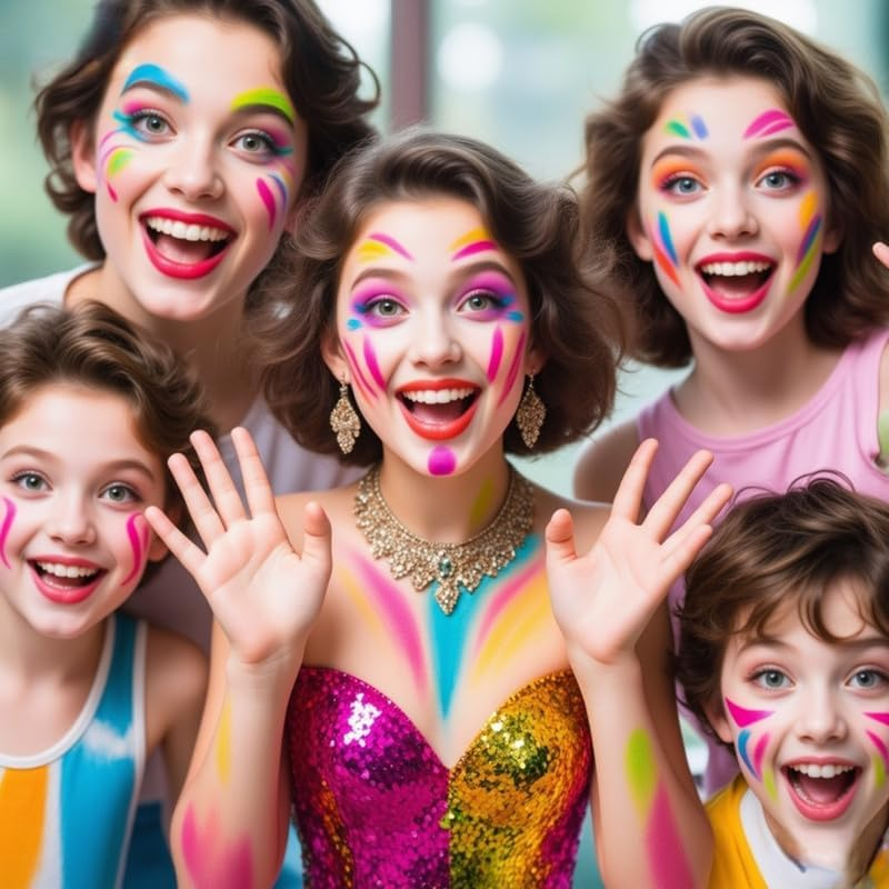 Professional Face & Body Painting Makeup Kit 38 Color . for Halloween Christmas Party Water Based Non Toxic Face Paint Set image number 3