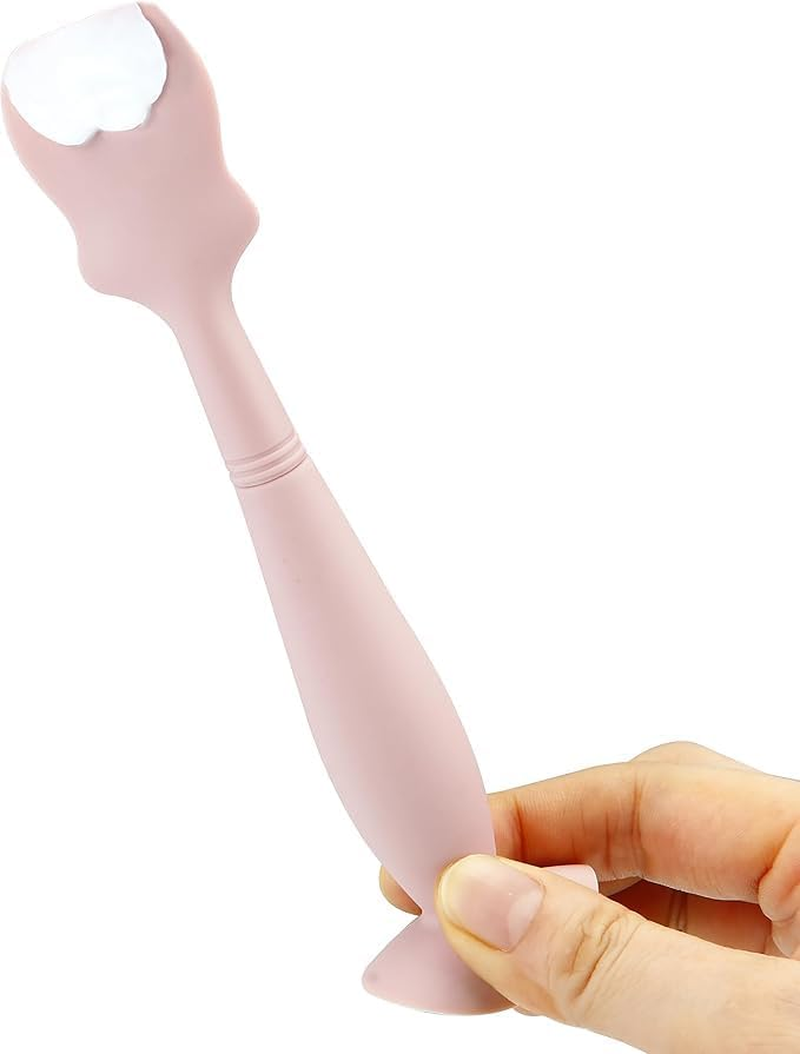 2Pcs Diaper Rash Cream Brush,Baby Brush Diaper Applicator,Silicone Diaper Cream Applicator,Baby Diaper Cream Applicator,Baby Applicator Baby Diaper Rash Cream Applicator Baby Cream Brush, Pink image number 5