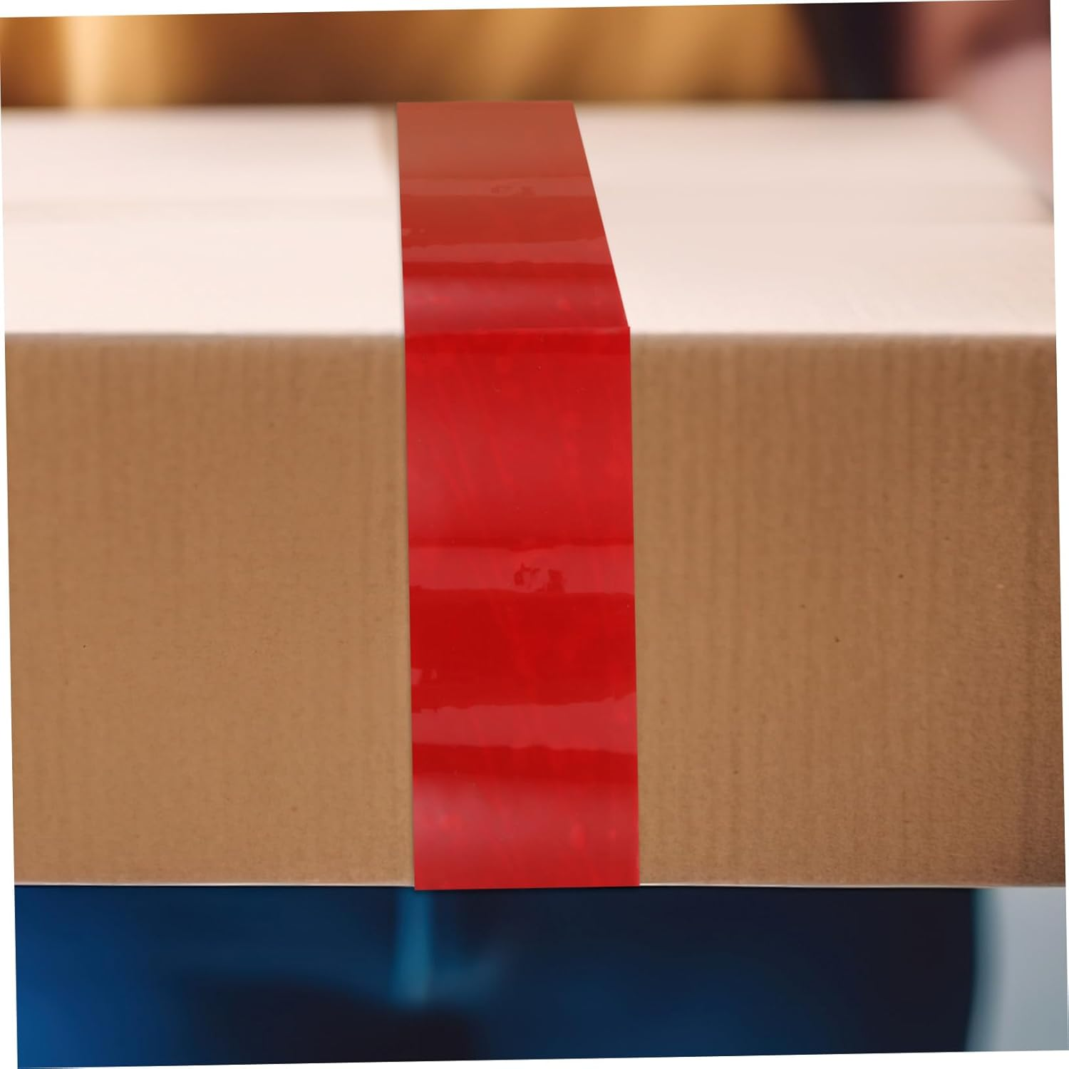 TEHAUX 1Roll Tamper Evident Tape Security Packing Tape with Voidopen Feature Meters Anti-Tampering and Theft Deterrent for Business Packaging and Storage image number 1