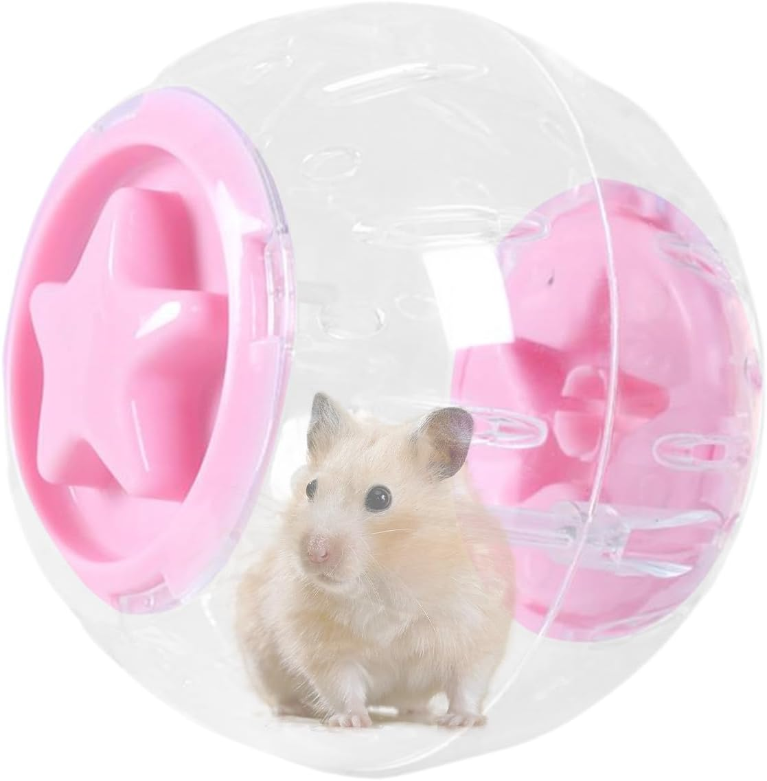 Clear Hamster Ball - Clear Hamster Running Ball Exercise Toy - Indoor Activity Small and Medium Pets Daily Fitness Entertainment for Animal Lovers