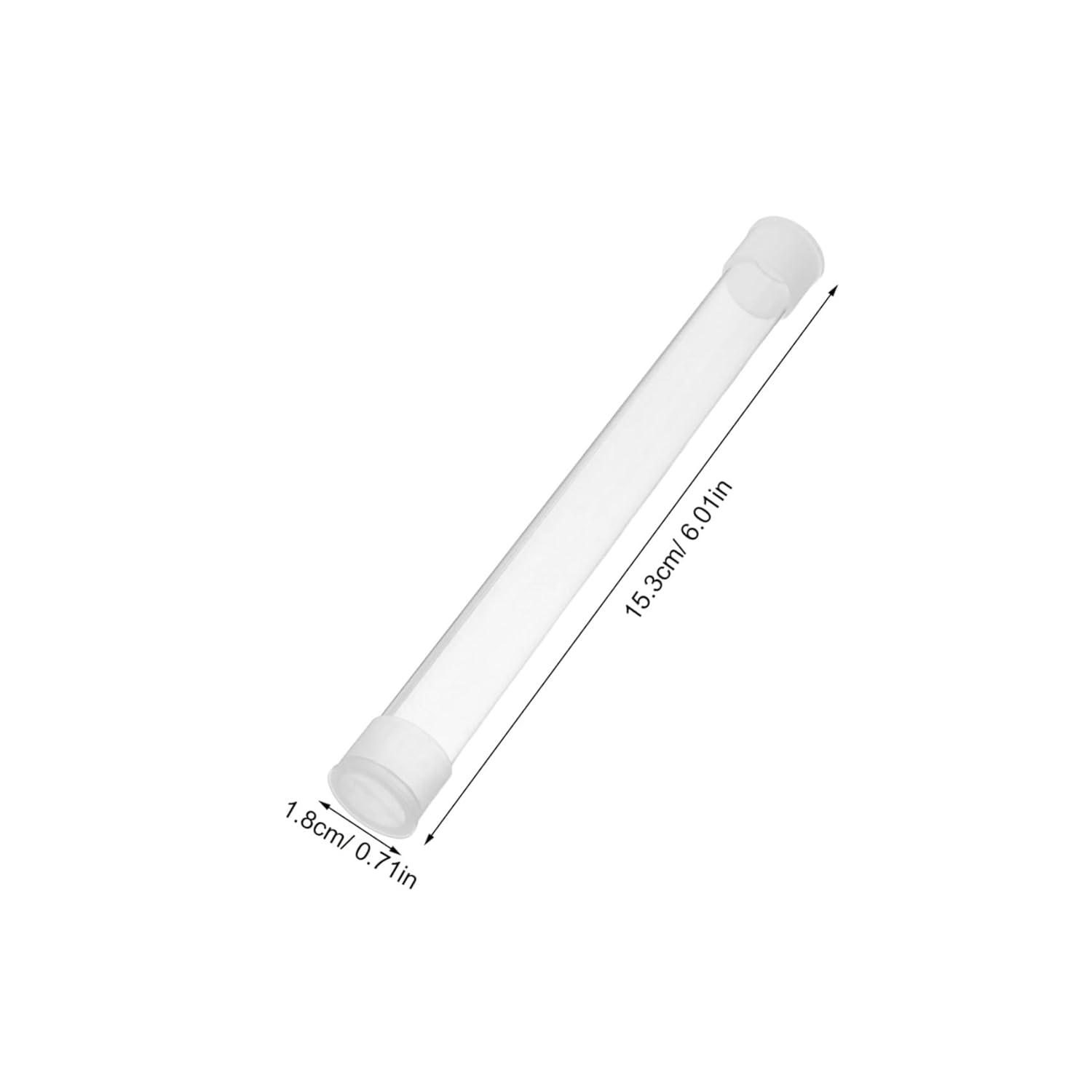 10Pcs Thermometer Protector Box Plastic Storage Tube Compact Safety Organizer for Travel Home Office Use Multipurpose Needle Case Dustproof image number 2