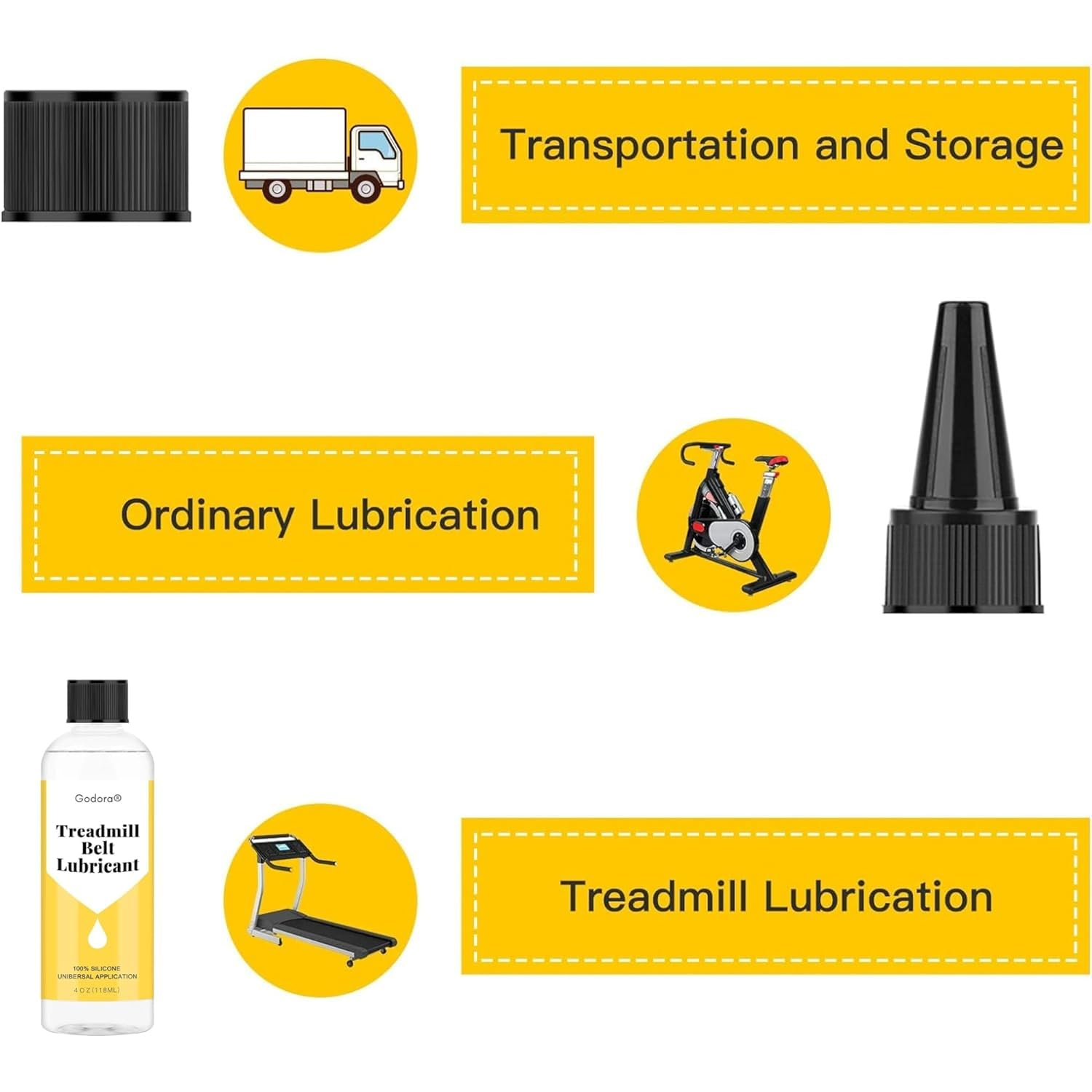 100% Silicone Treadmill Lubricant/Treadmill Lube, 118Ml Premium Treadmill Lubricant Oil, Easy to Apply Treadmill Belt Lubricant Oil, Suitable for Nearly All Type of Treadmills image number 4