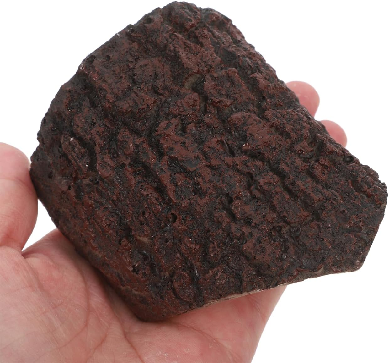 BESPORTBLE Simulated Tree Hole Hide House for Reptile Gecko and Fish - Realistic Resin Aquarium Terrarium Decor Multi-Functional Design 9 4X7 7X4 Cm