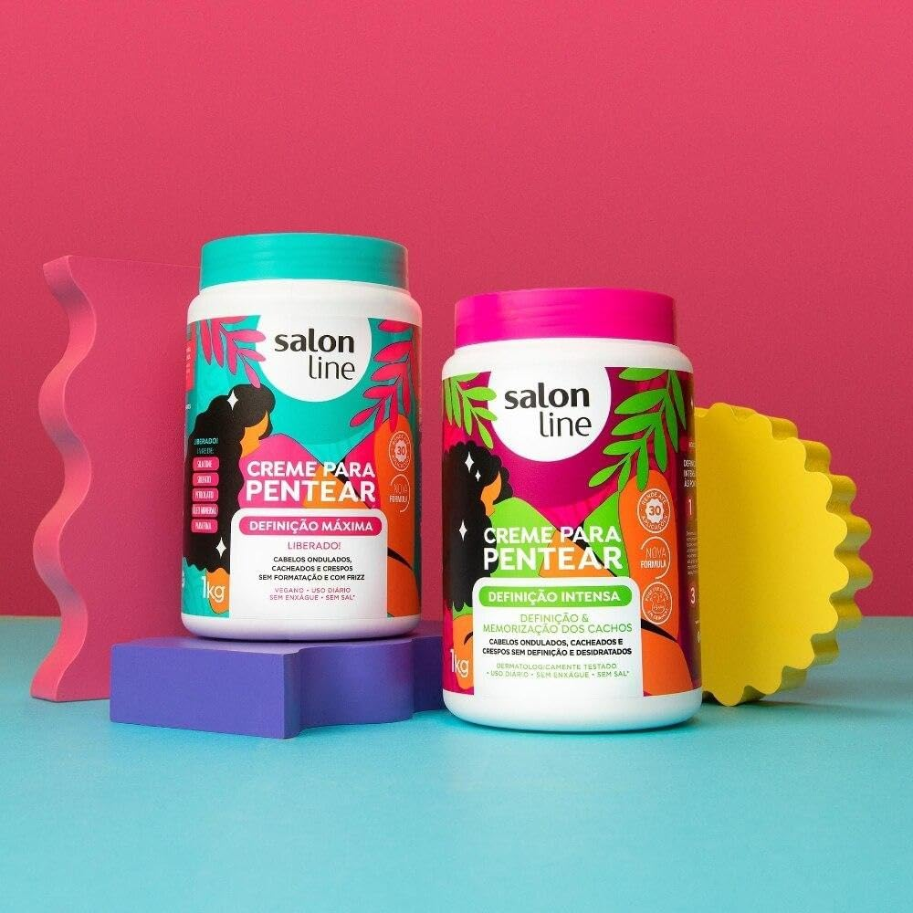 Linha Tratamento (Creme Para Pentear) Salon Line - Definicao Intensa 1000 Gr - (Salon Line Treatment (Combing Cream) Collection - Intense Definition Net 35.27 Oz)