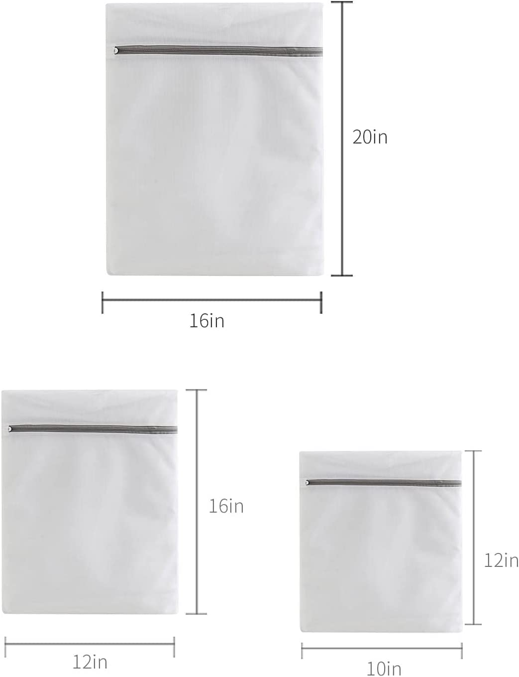 Lingerie Bags for Washing Delicates,Small Fine Mesh Laundry Bags,3Pcs(1 Large,1 Medium,1 Small) image number 1