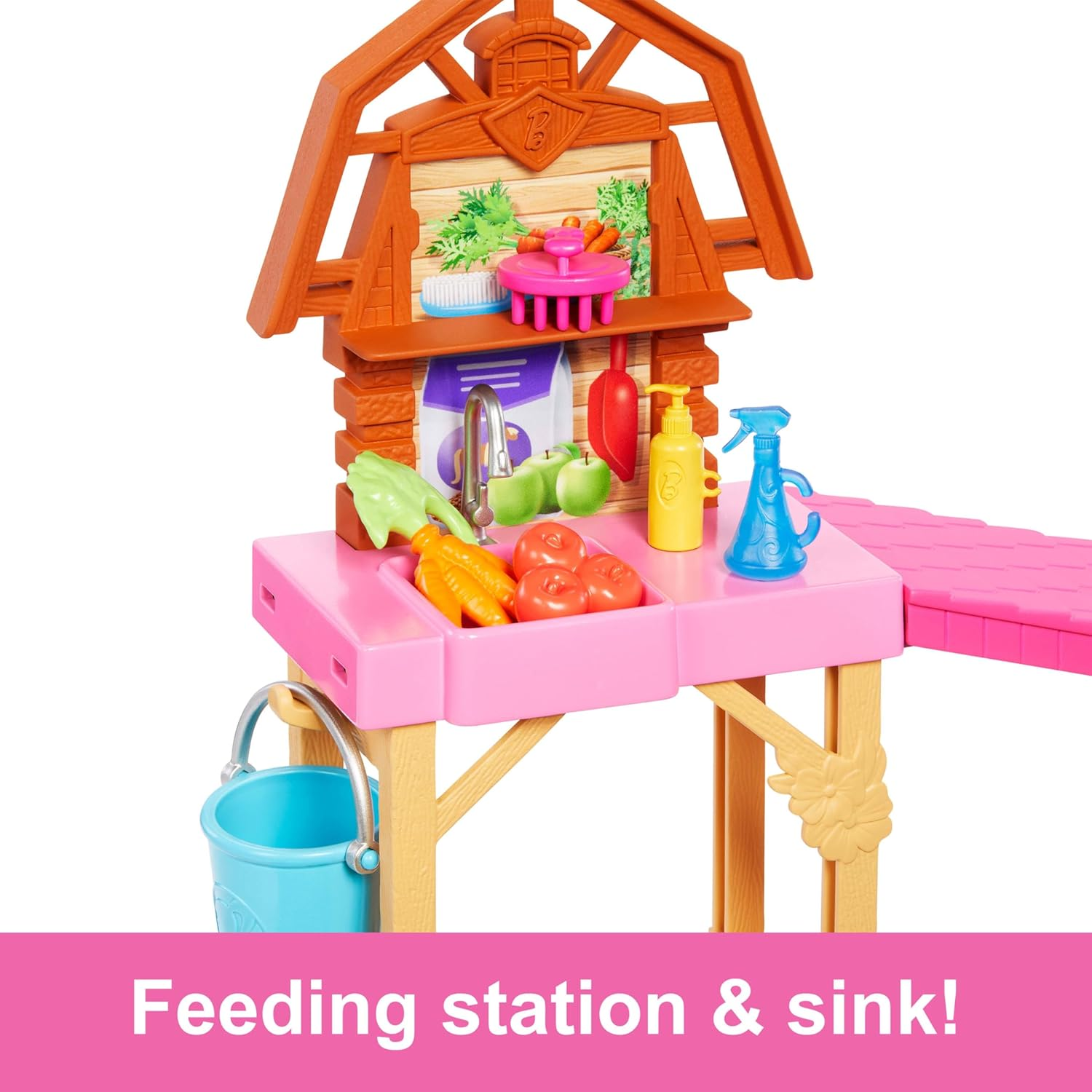 Barbie Toy Stable Playset with Fashion Doll, Small Toy Pony & 10+ Accessories, Inspired by Barbie Mysteries: the Great Horse Chase image number 2