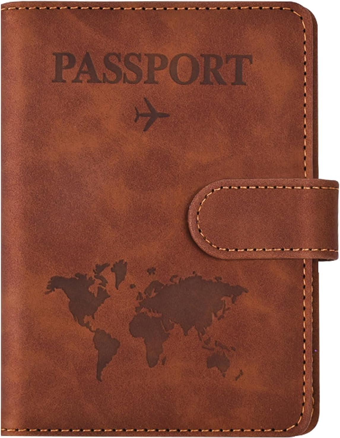 RFID Blocking Passport Cover Wallet Case with Slots for Travel Must Haves Accessories,Cozy Core Travelling Passport Holder for ID, Credit, Business Cards, and Boarding Passes