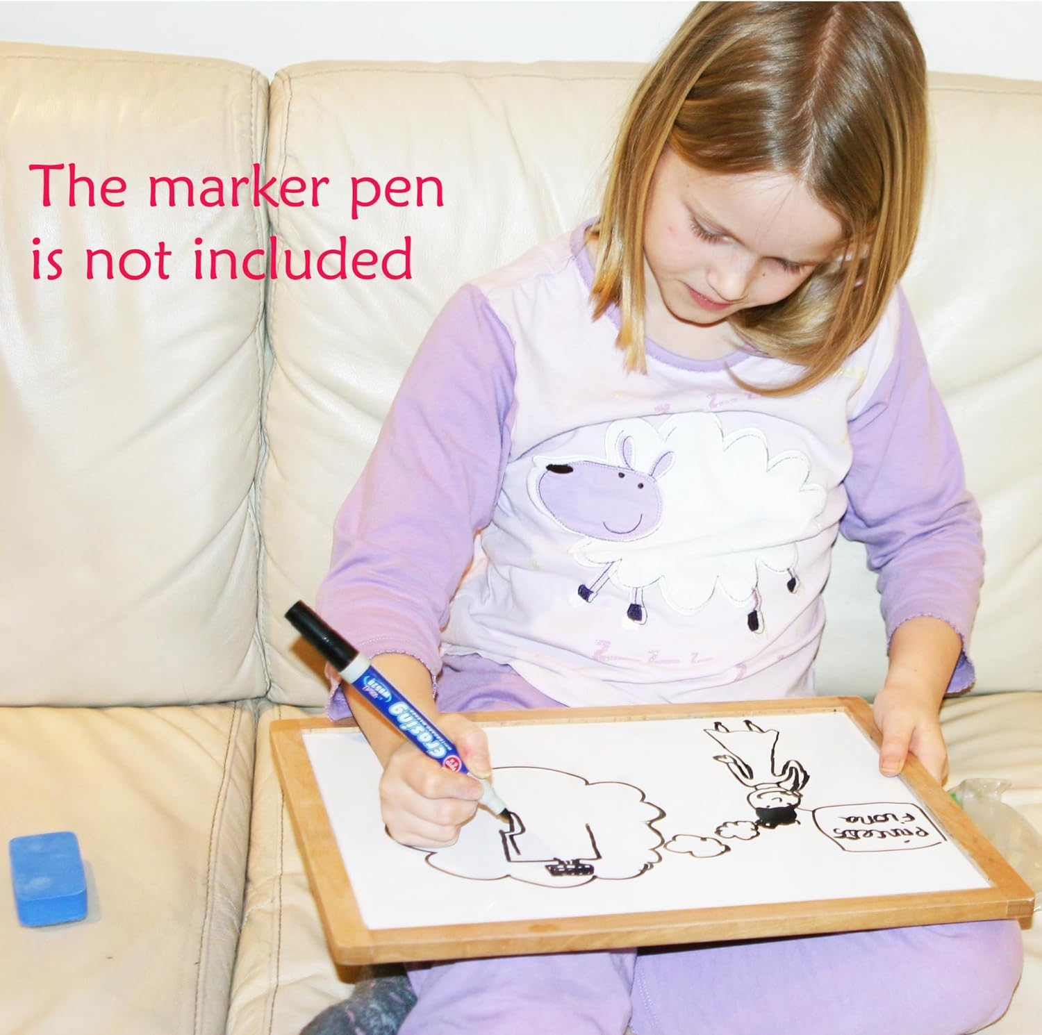 Wooden Easel for Children Foldable-Double Magnetic Boards Shapes Letters Numbers Paper Roll Kids Art-Table Top Magnetic Board Black White Drawing Board for Kids image number 2