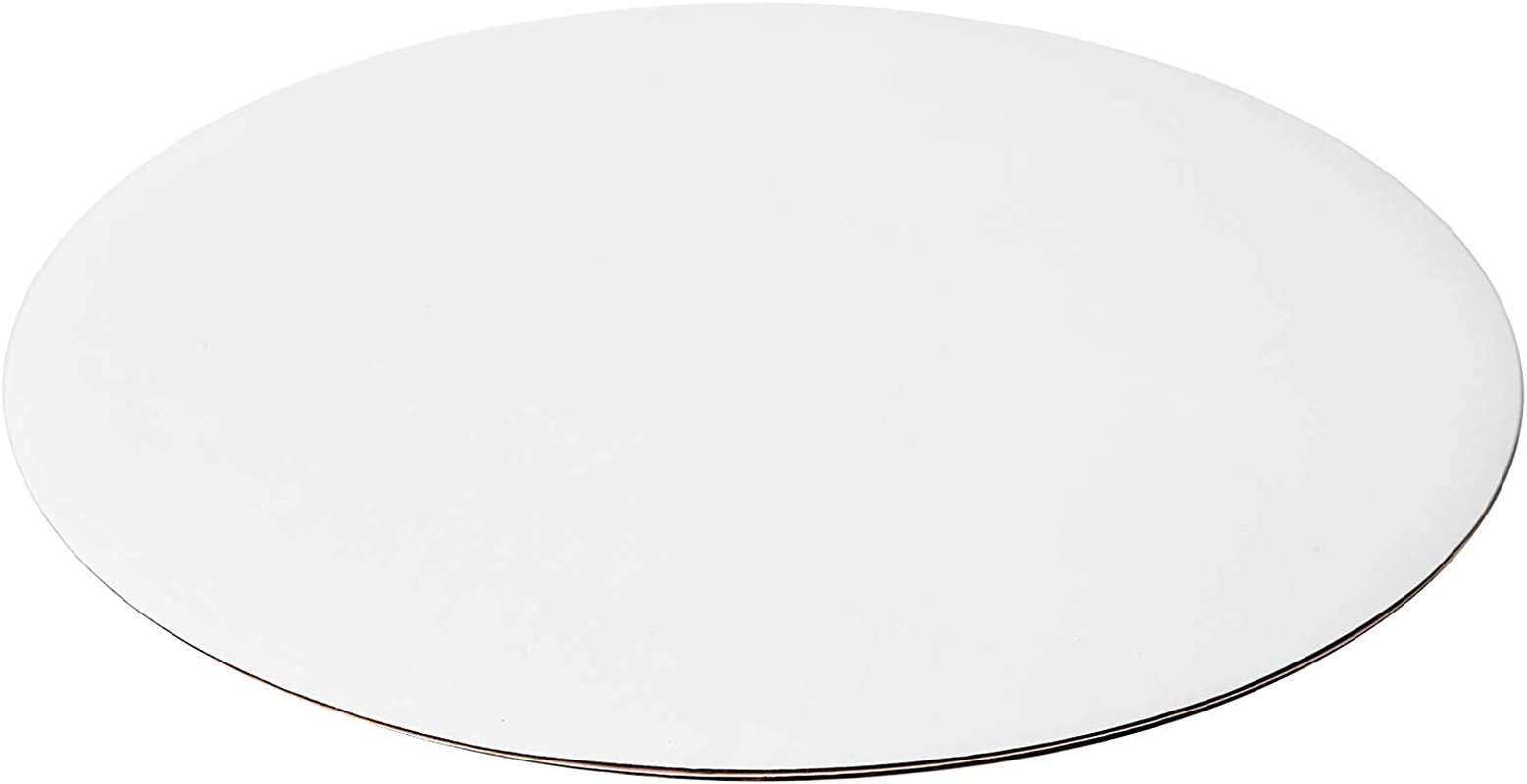 [25Pcs] 12" White Cakeboard Round,Disposable Cake Circle Base Boards Cake Cardboard Pizza Plate Platter 12 Inch,Pack of 25 image number 2