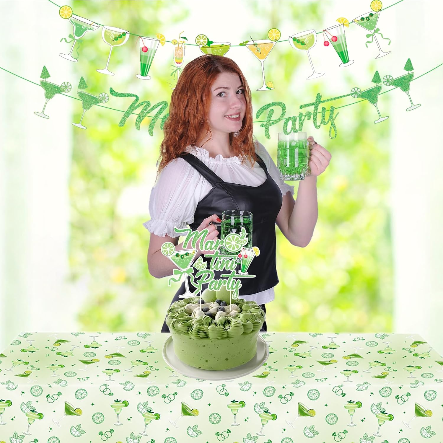 Martini Party Decorations, Martini Banner for Birthday Decor, Martini Bachelorette Bridal Shower Party, Martini Themed Partydecor image number 2