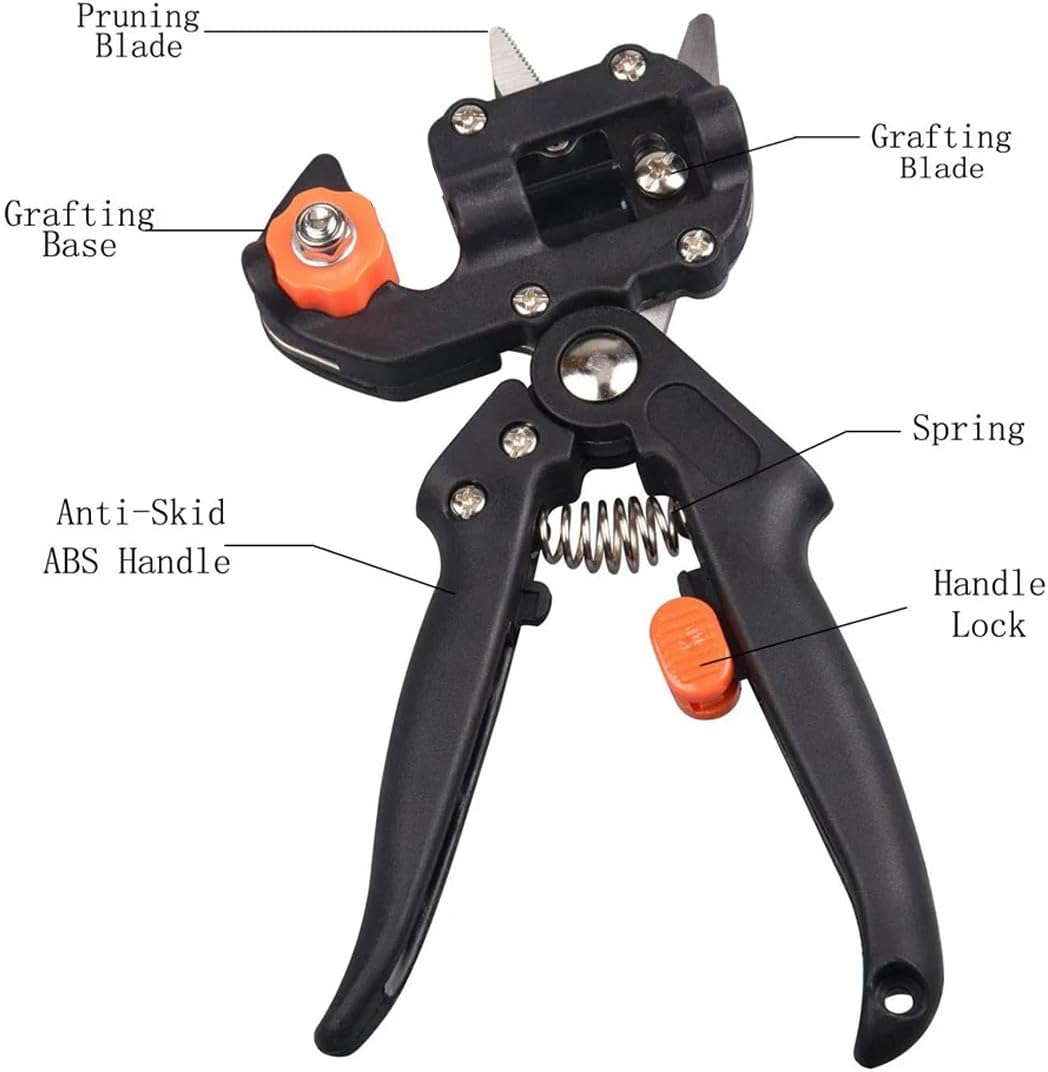 AIMALL Garden Fruit Tree Pro Pruning Shears Scissor Grafting Cutting Tool with 2 Random Blades, High-Precision Grafting and Pruning, Ergonomic Handle, 8.26 X 4.72 X 1.57 Inches image number 5