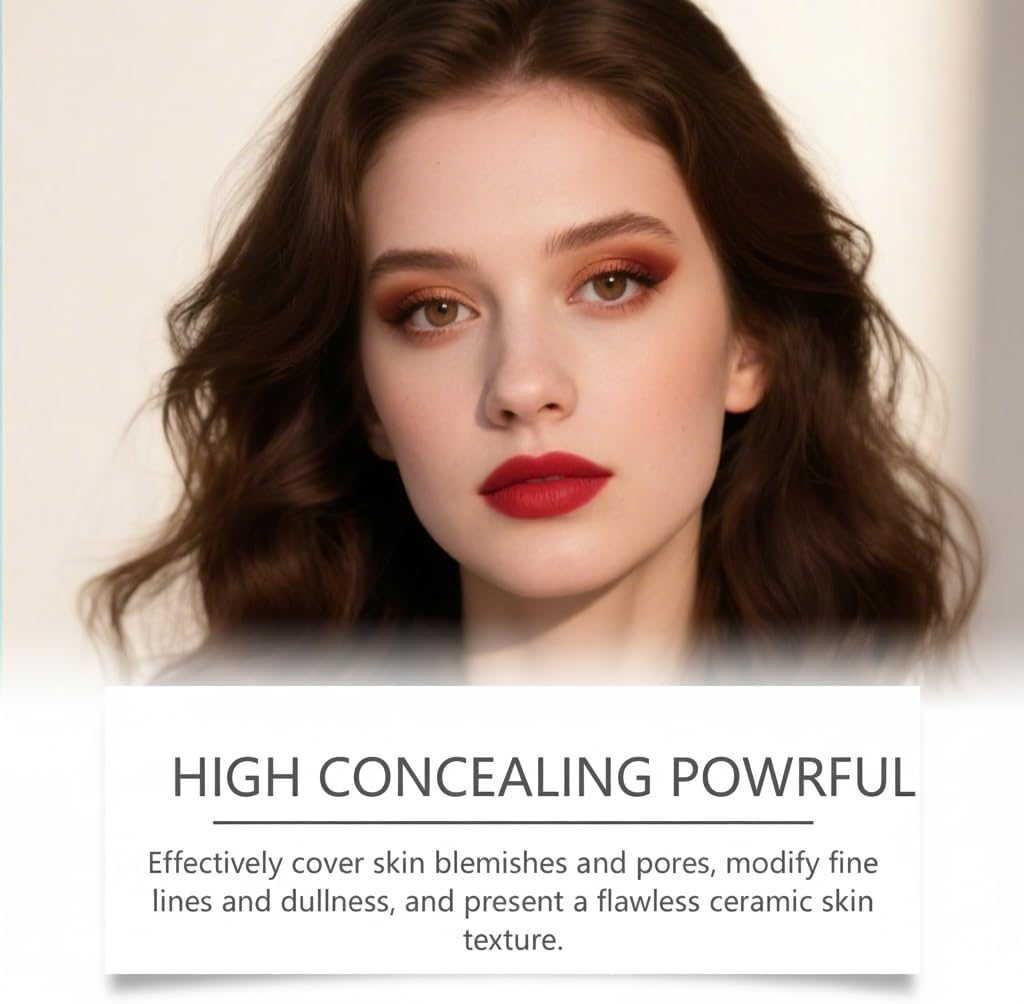 Color Changing Foundation Stick with Concealer, Full Coverage Dewy Finish Base Makeup Moisturizing, Natural White, White Foundation That Matches Skin Tone, Full Coverage for All Skin Types (2PCS) - 4Pcs image number 6