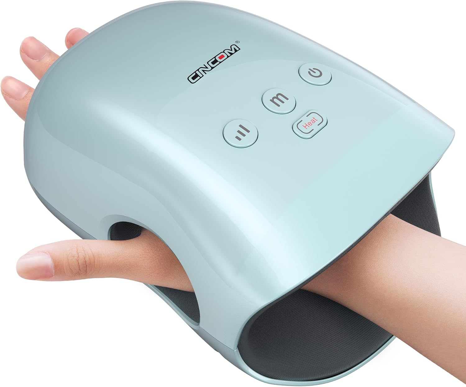 CINCOM Hand Massager - Cordless Hand Massager with Heat and Compression for Arthritis and Carpal Tunnel - Gifts for Women (Black)